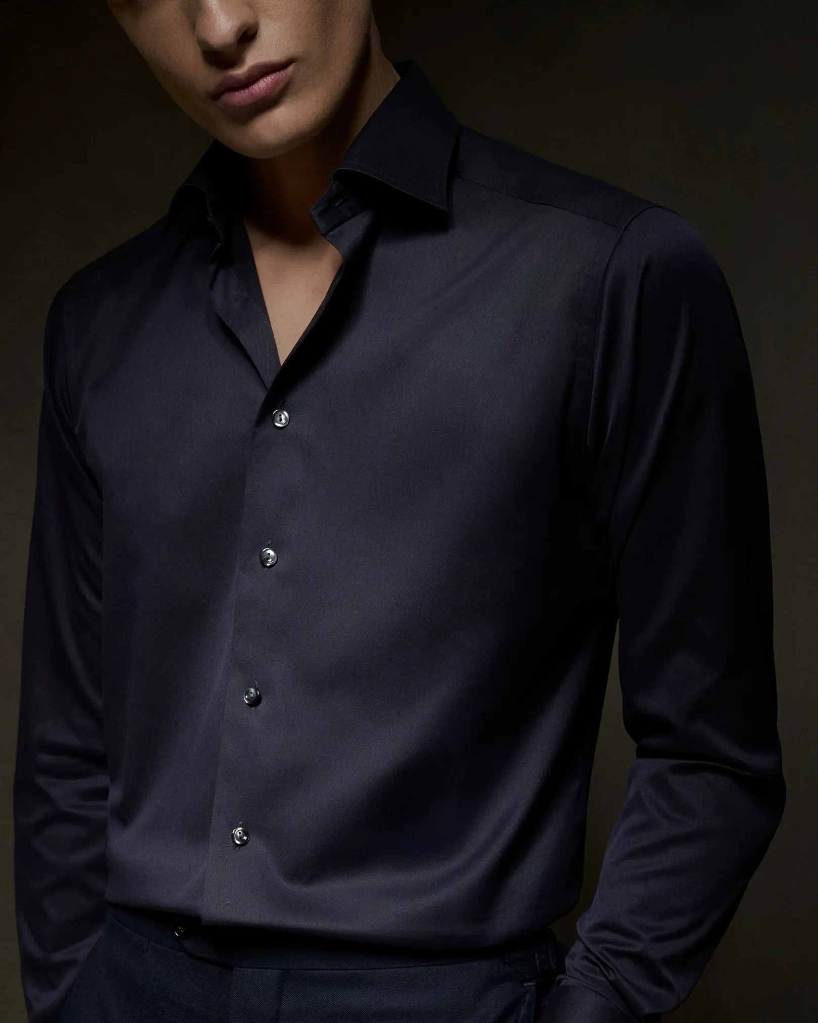 Eton - Dark Blue Signature Twill Shirt