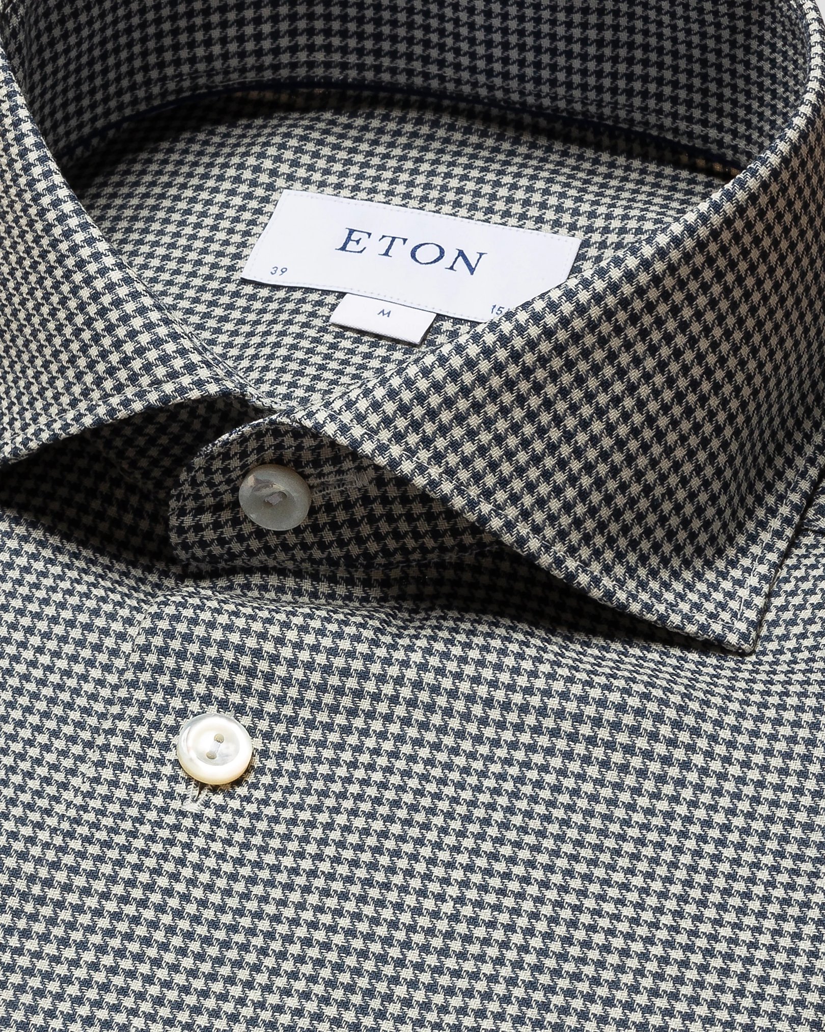 Eton - mid blue twill wide spread