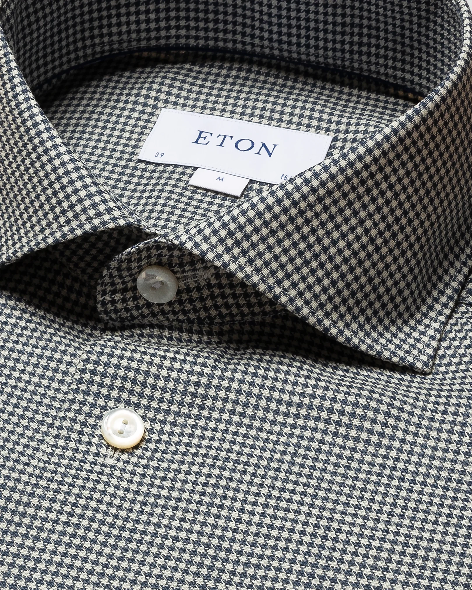 Eton - mid blue twill wide spread