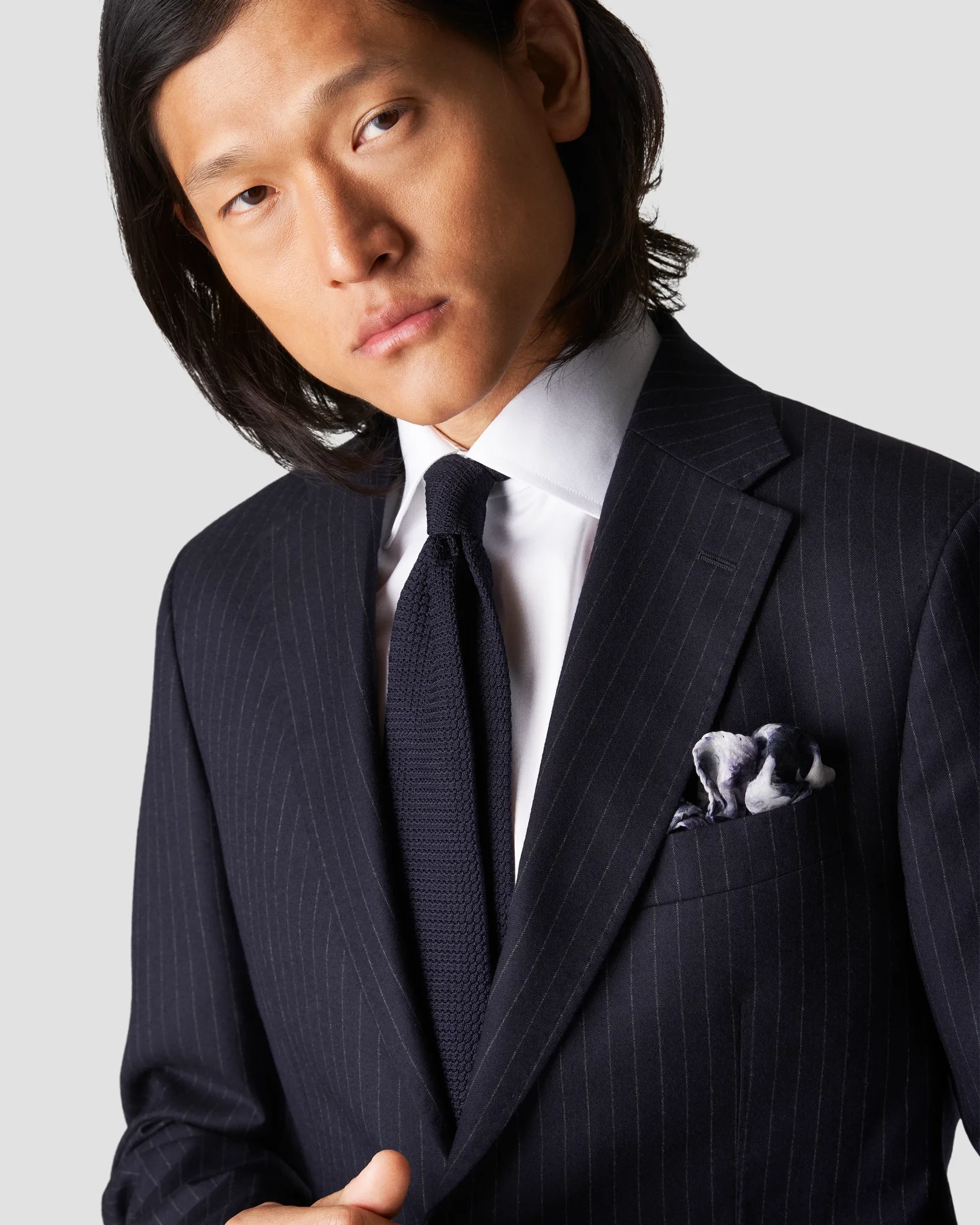 Eton - white signature twill special details