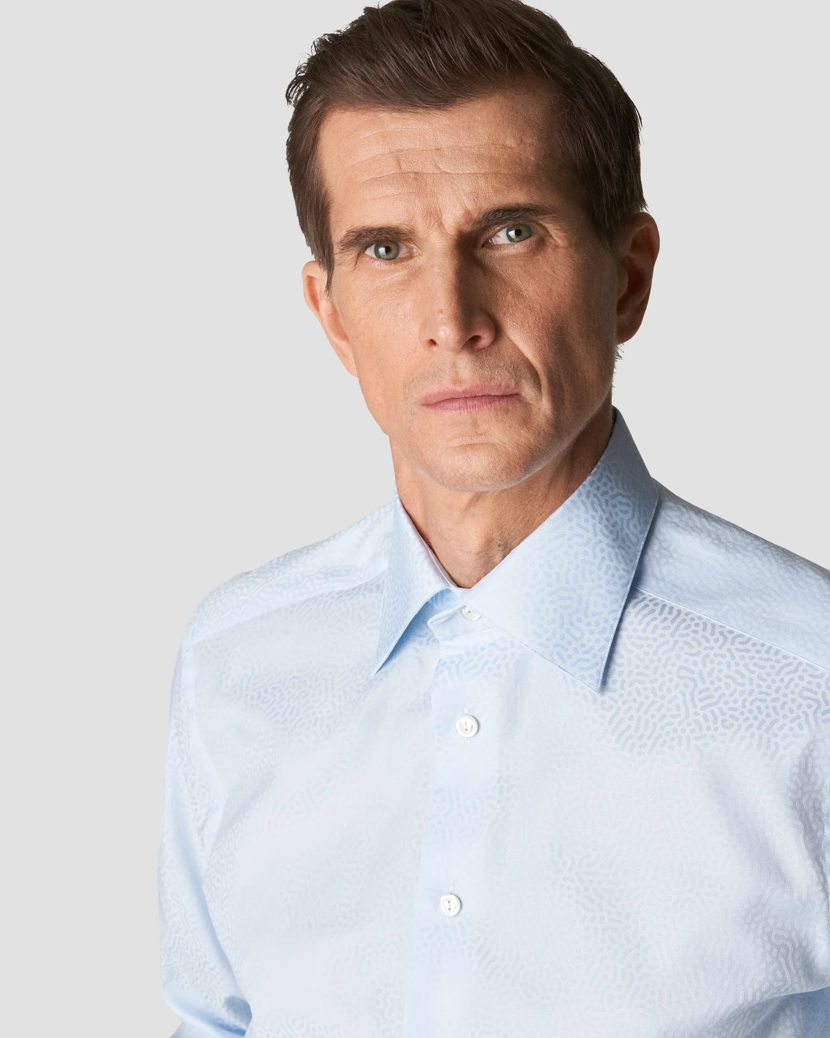 Eton - light blue evening jacquard