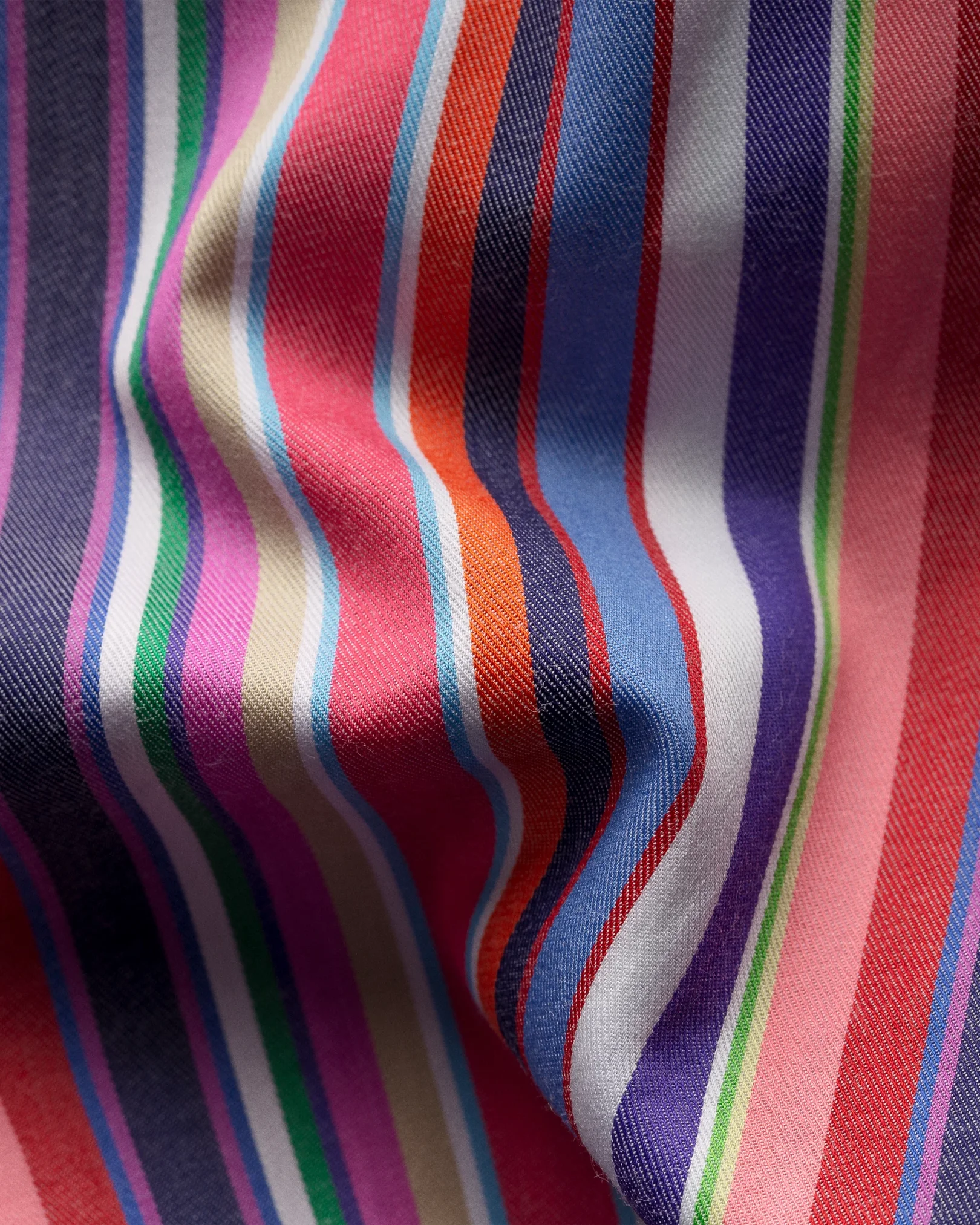 Eton - multi striped fine twill shirt