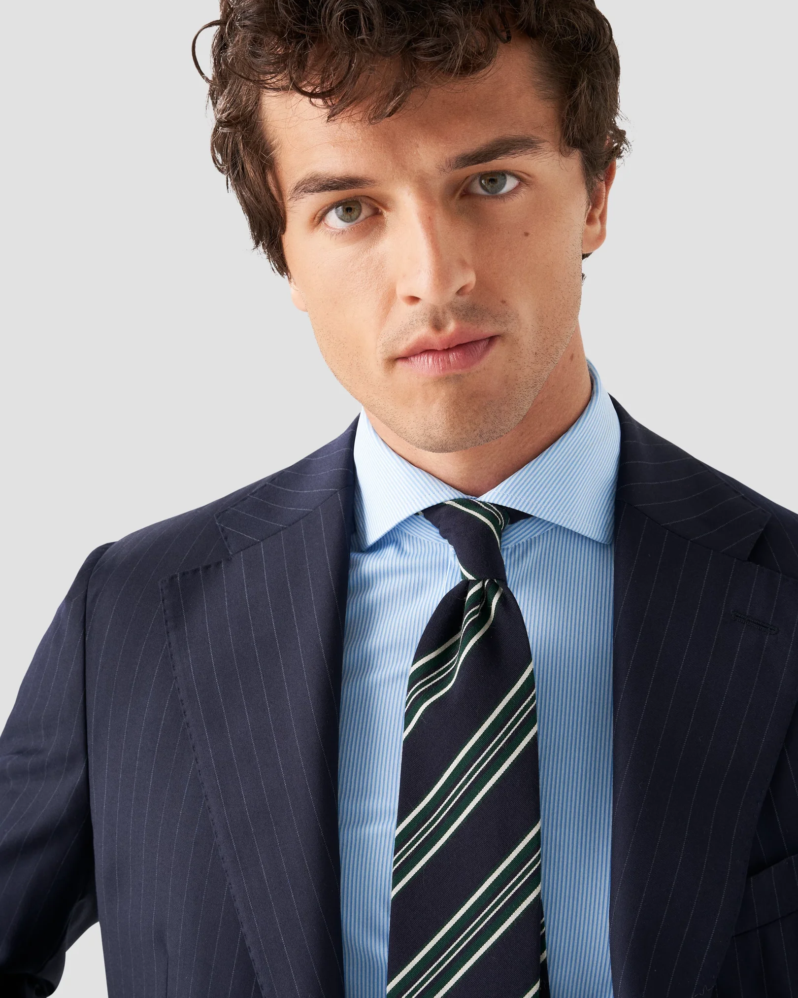 Eton - light blue fourway stretch