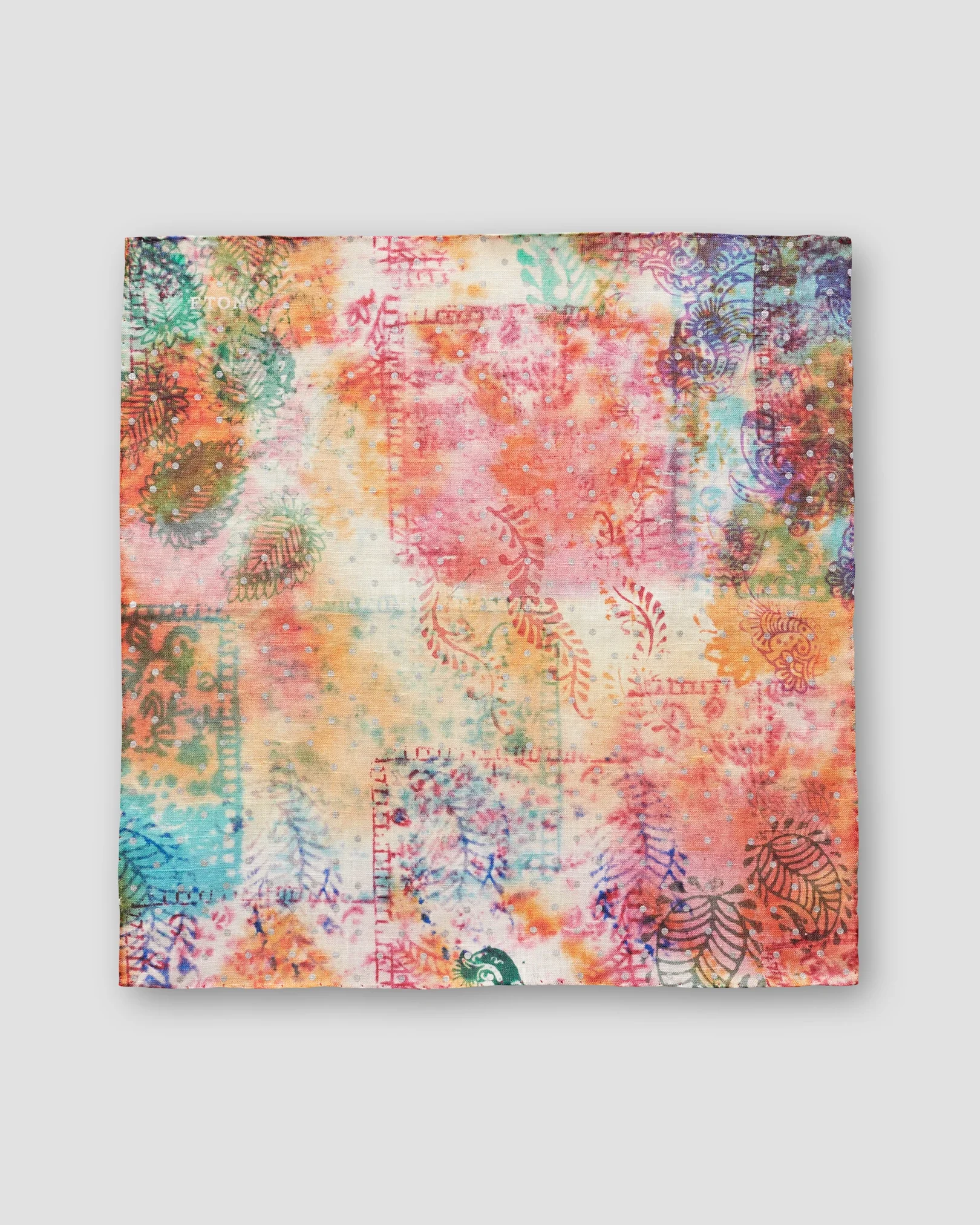 Eton - multi dotted pocket square