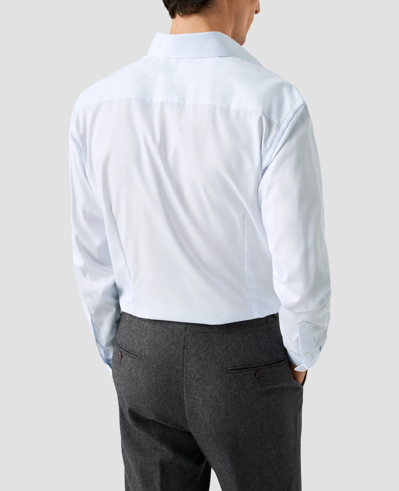 Eton - Fein gestreiftes Twill-Hemd