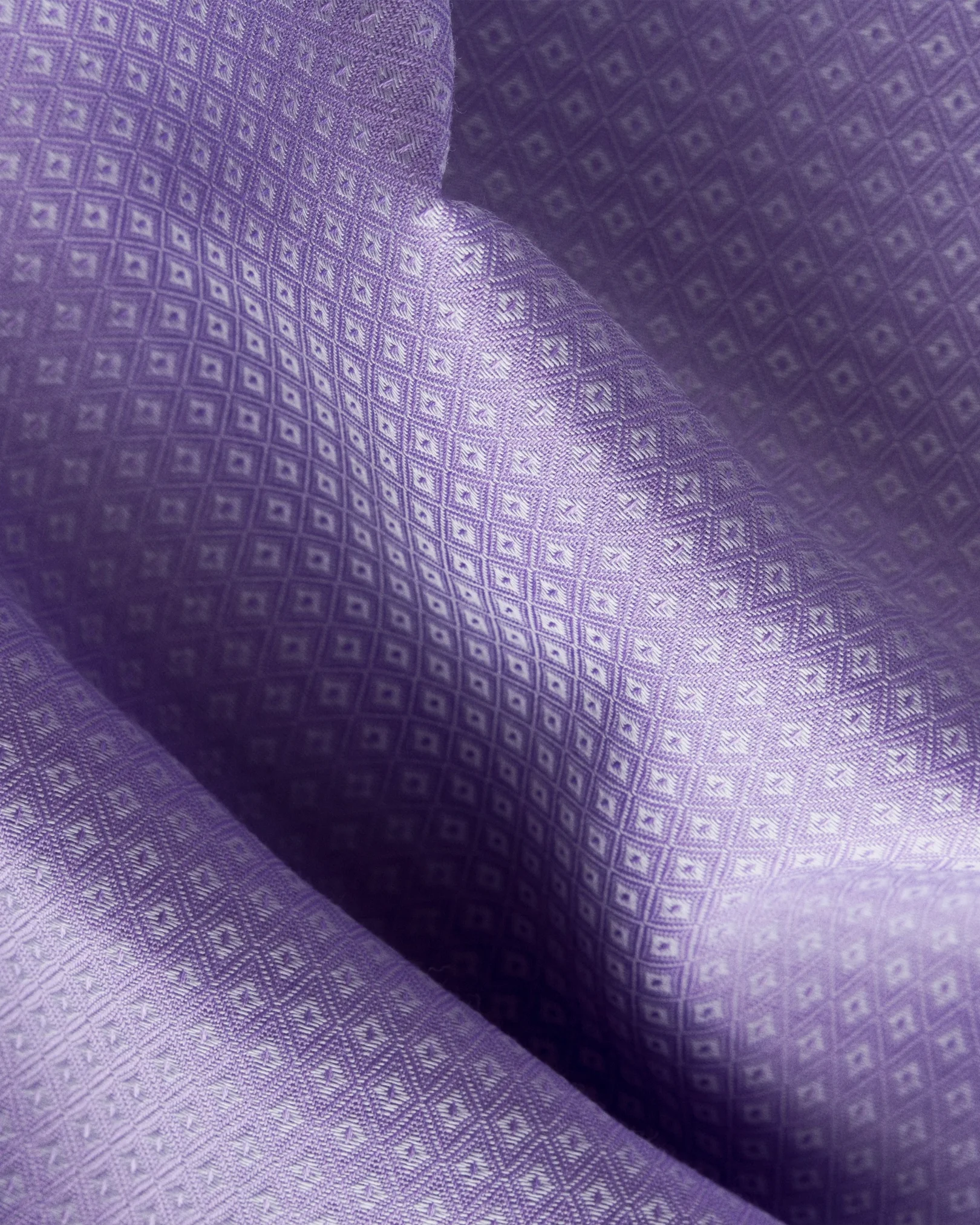 Eton - lilac diamond weave shirt