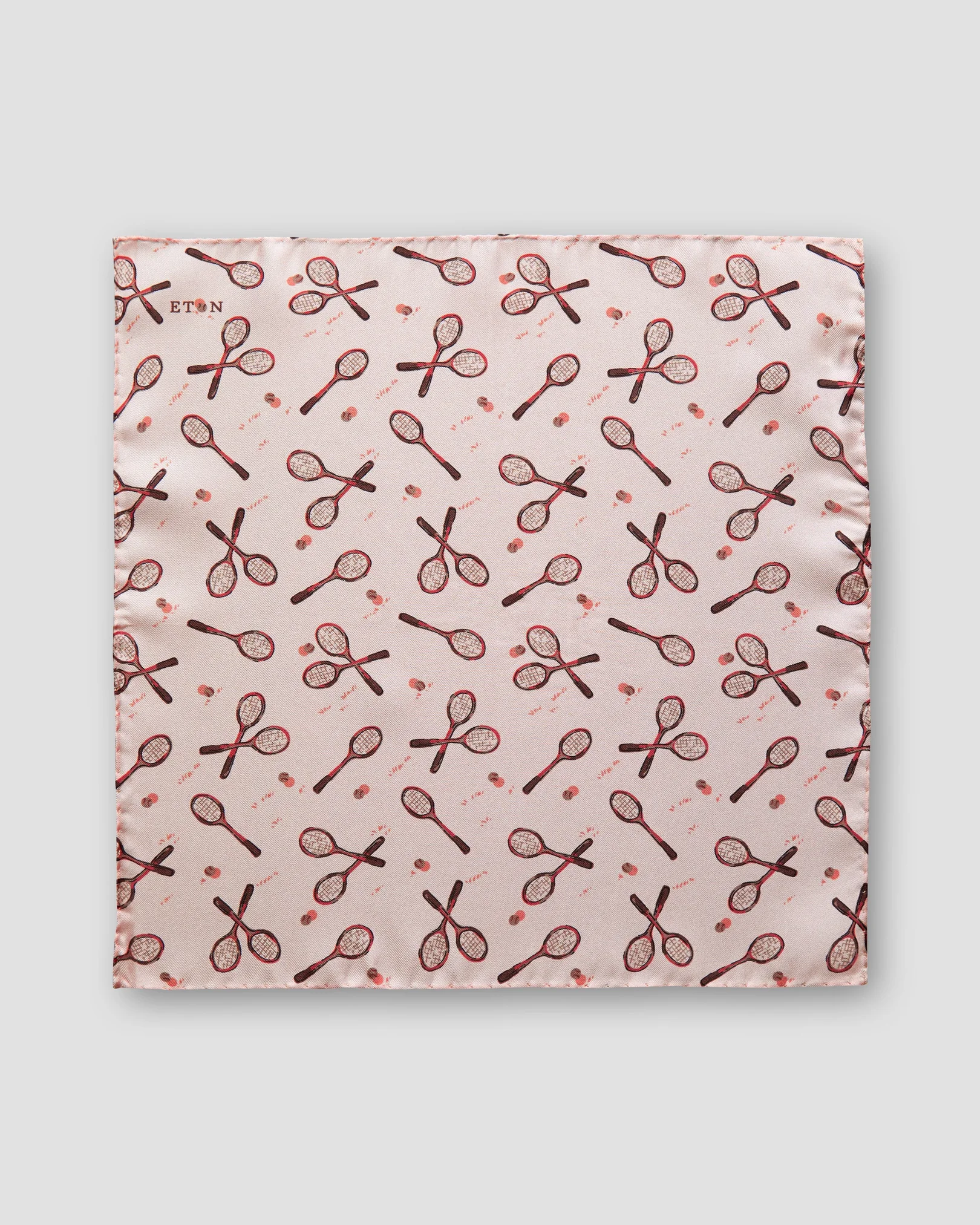 Eton - pink tennis pocket square