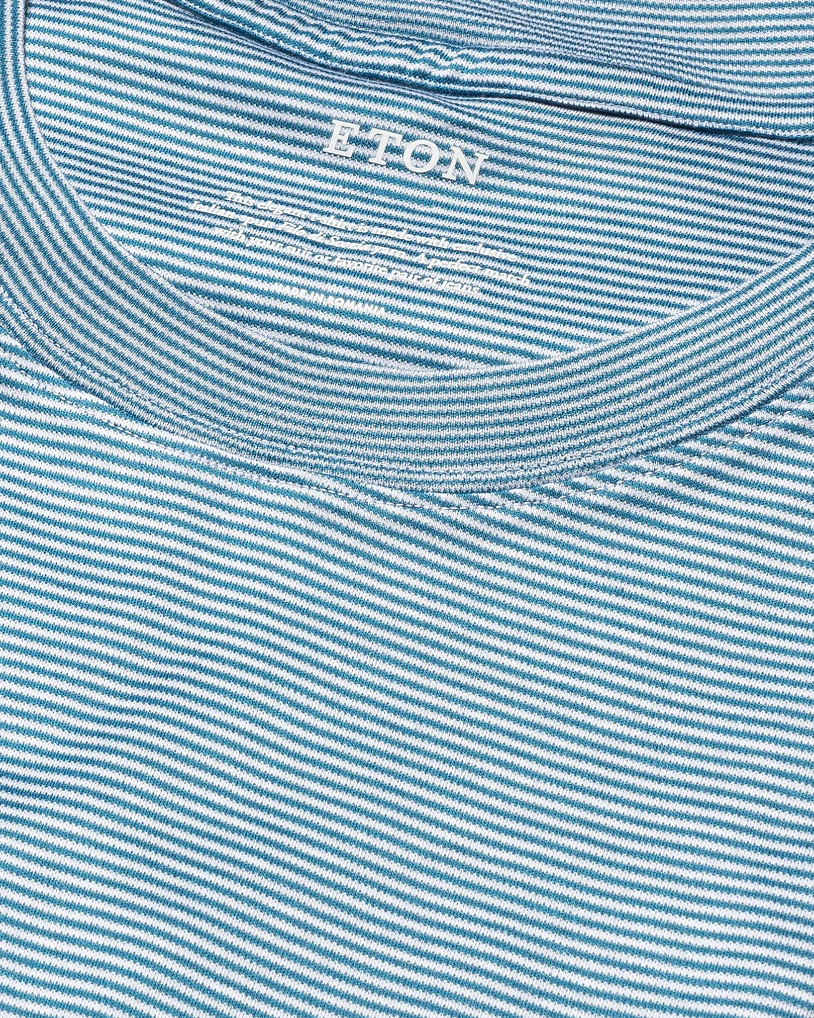 Eton - mid blue interlock t shirt