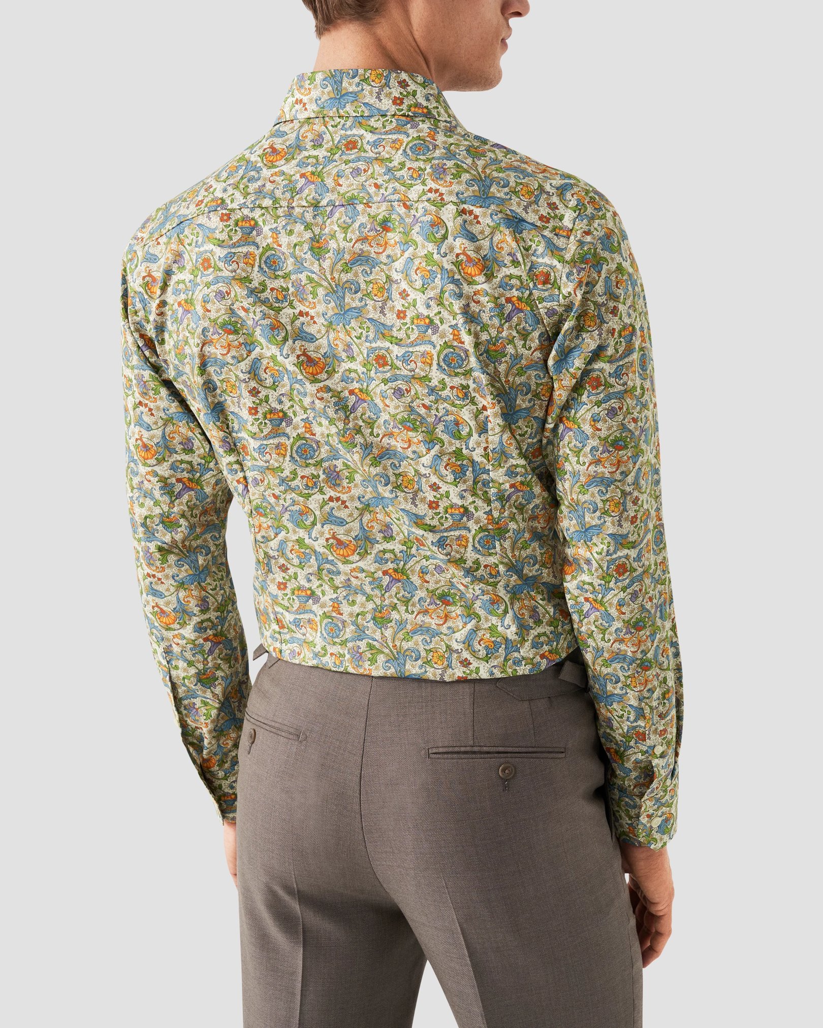 Eton - multi colored twill shirt