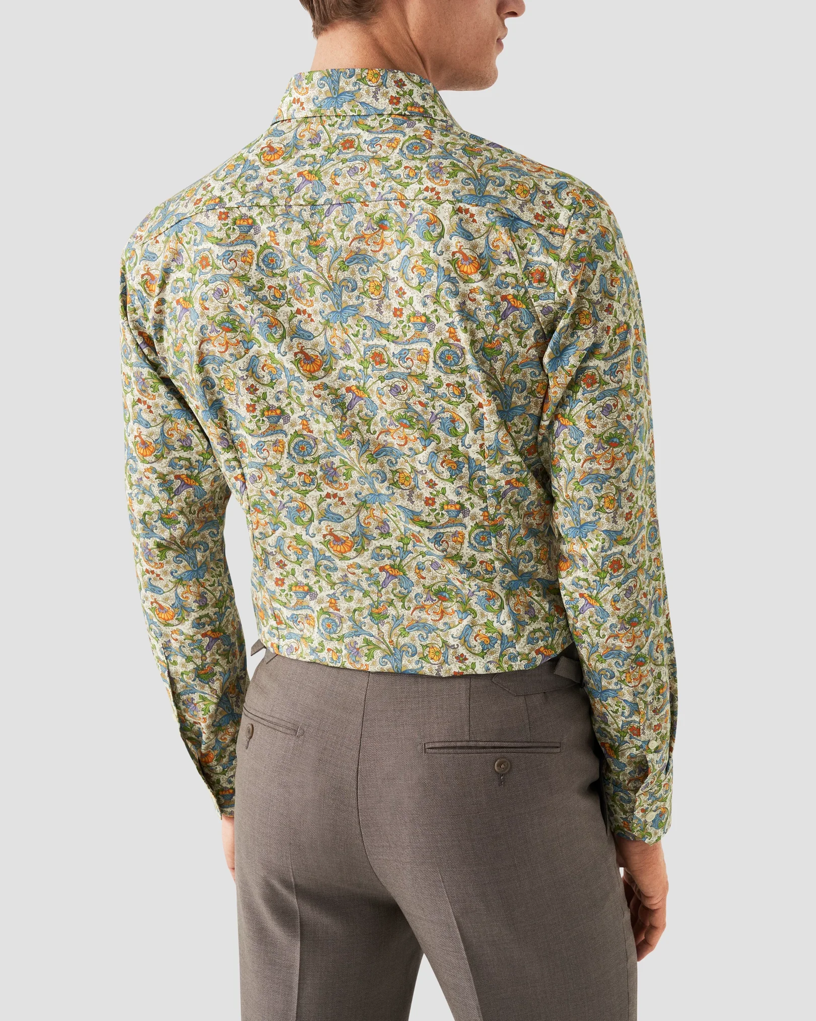 Eton - multi colored twill shirt