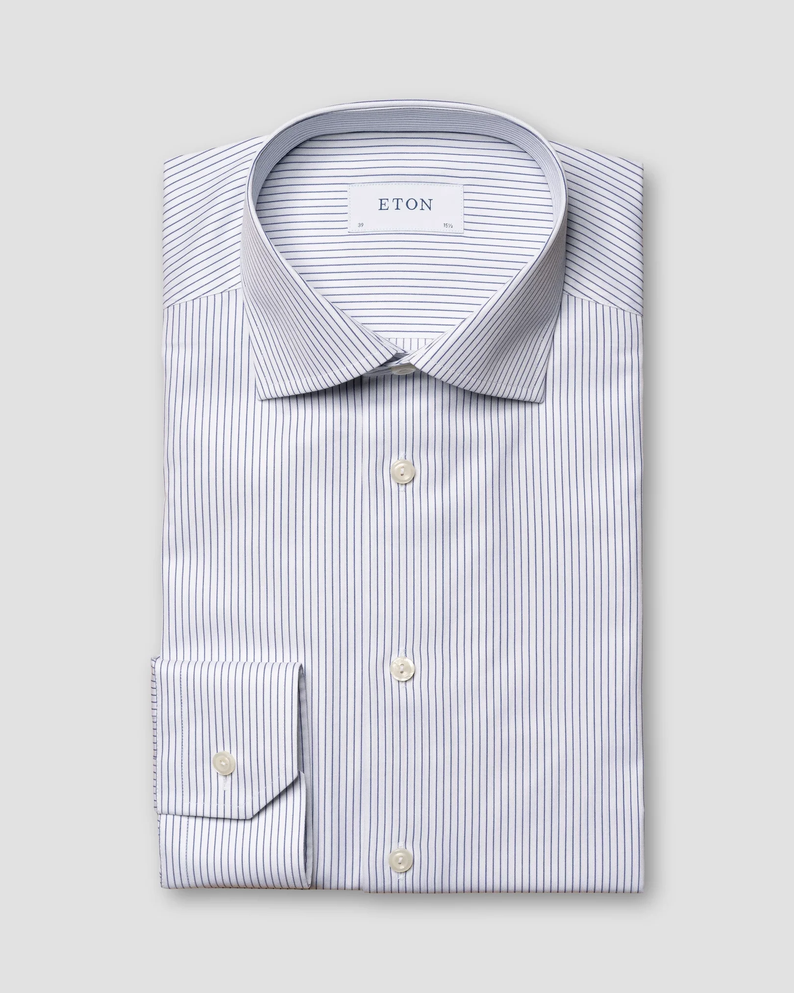 Eton - dark blue cottonlyocell cut away single contemporary