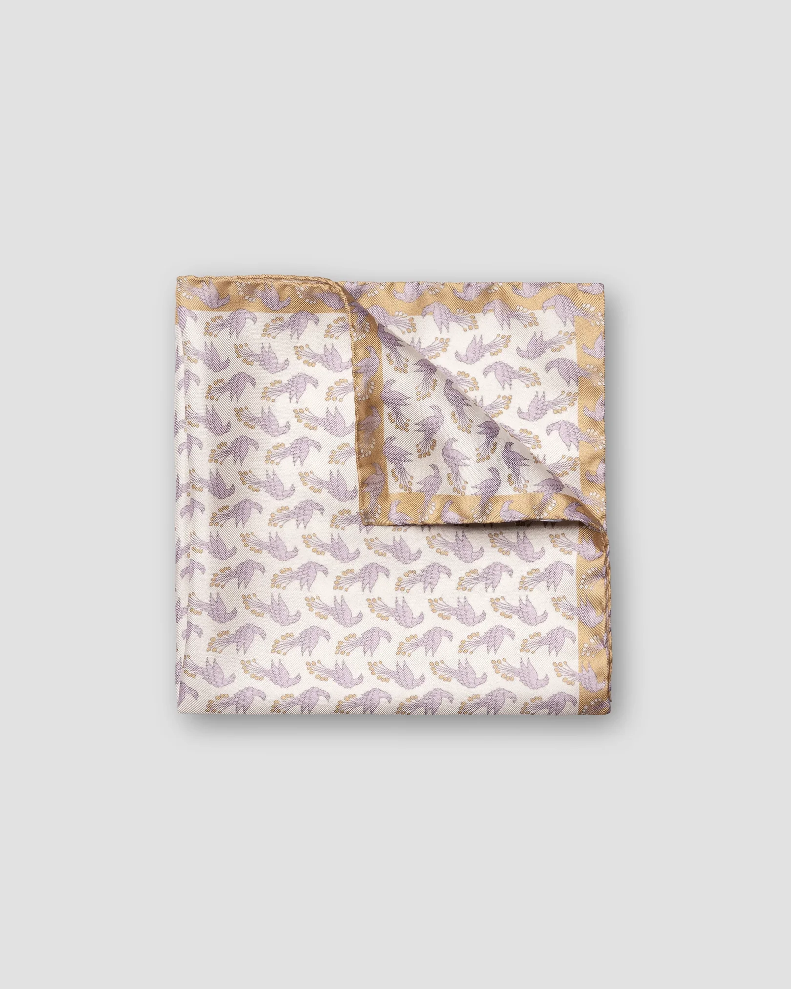 Eton - white peacock motif