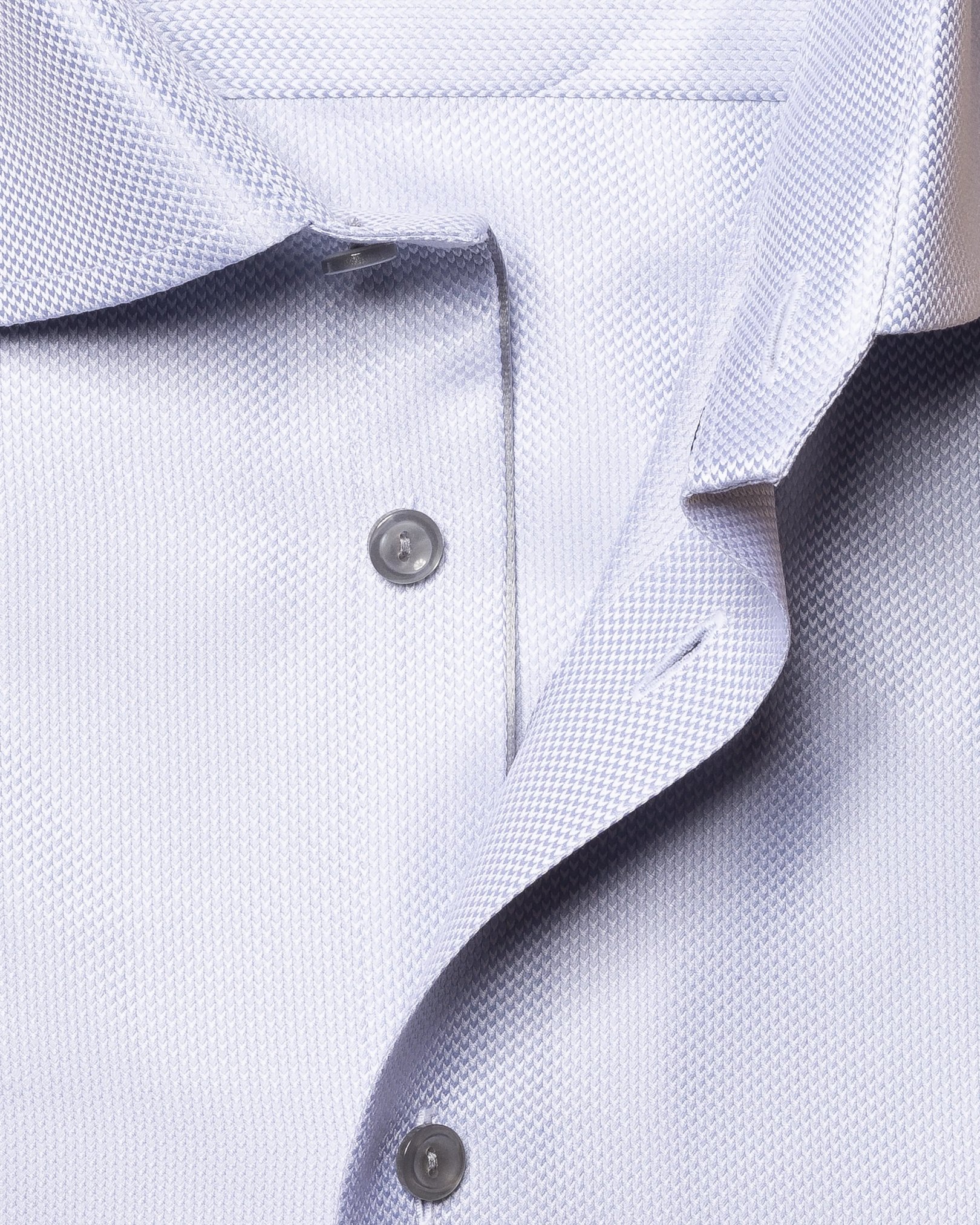 Eton - gray houndstooth king twill shirt