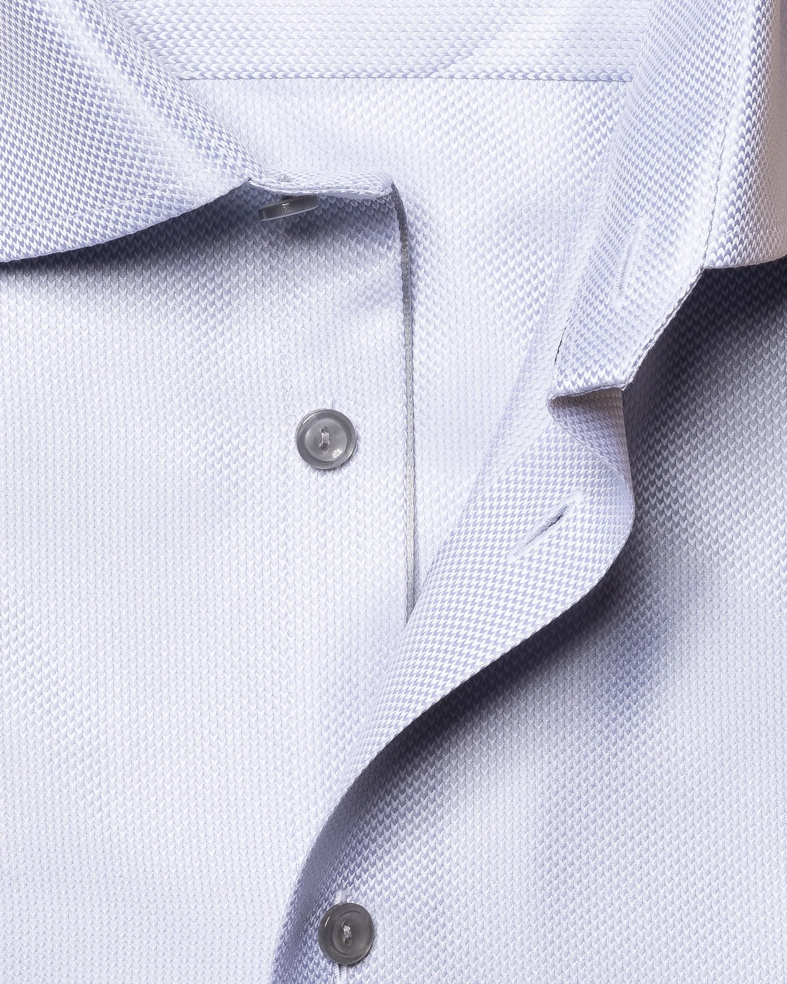 Eton - gray houndstooth king twill shirt