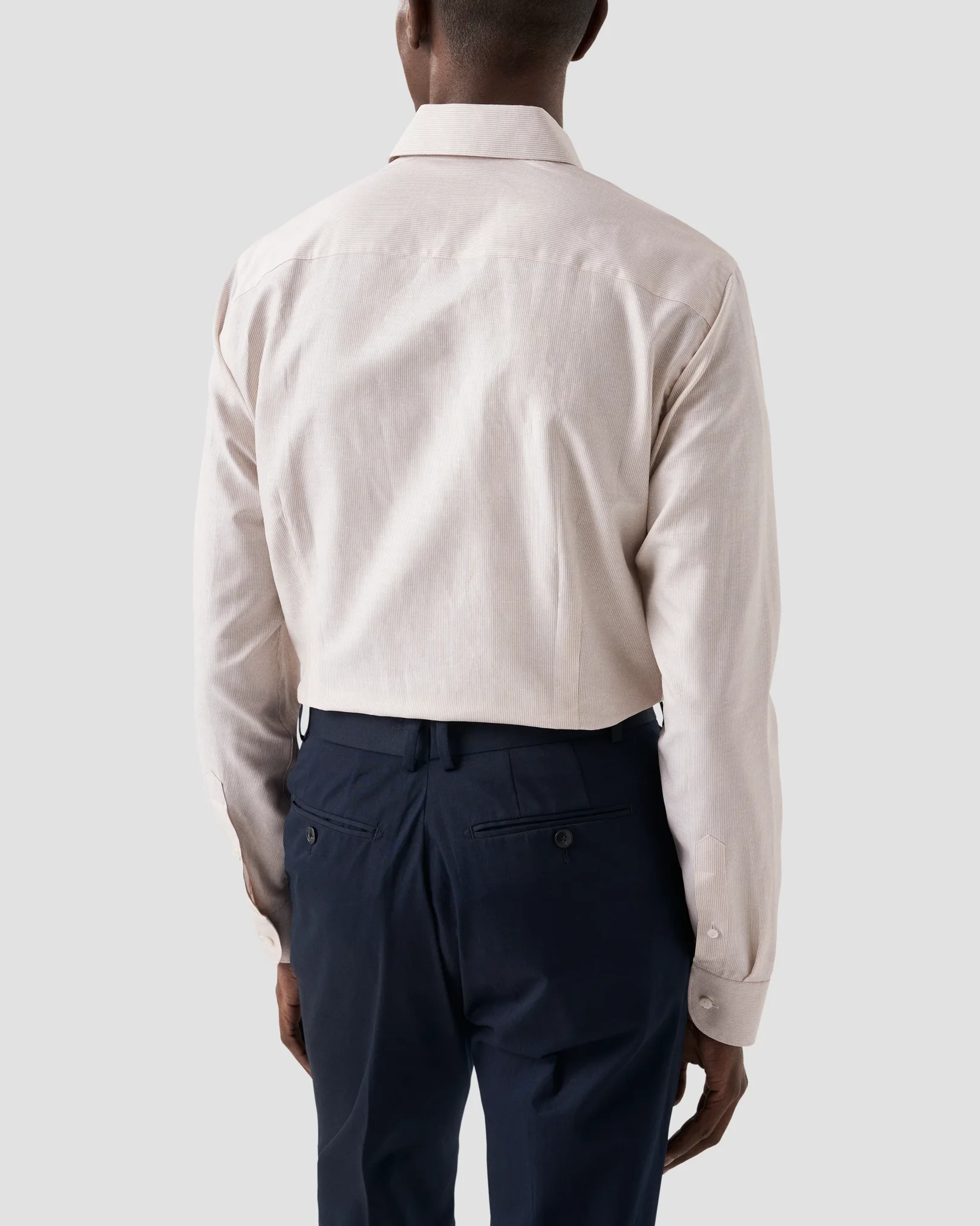 Eton - light striped cotton linen shirt