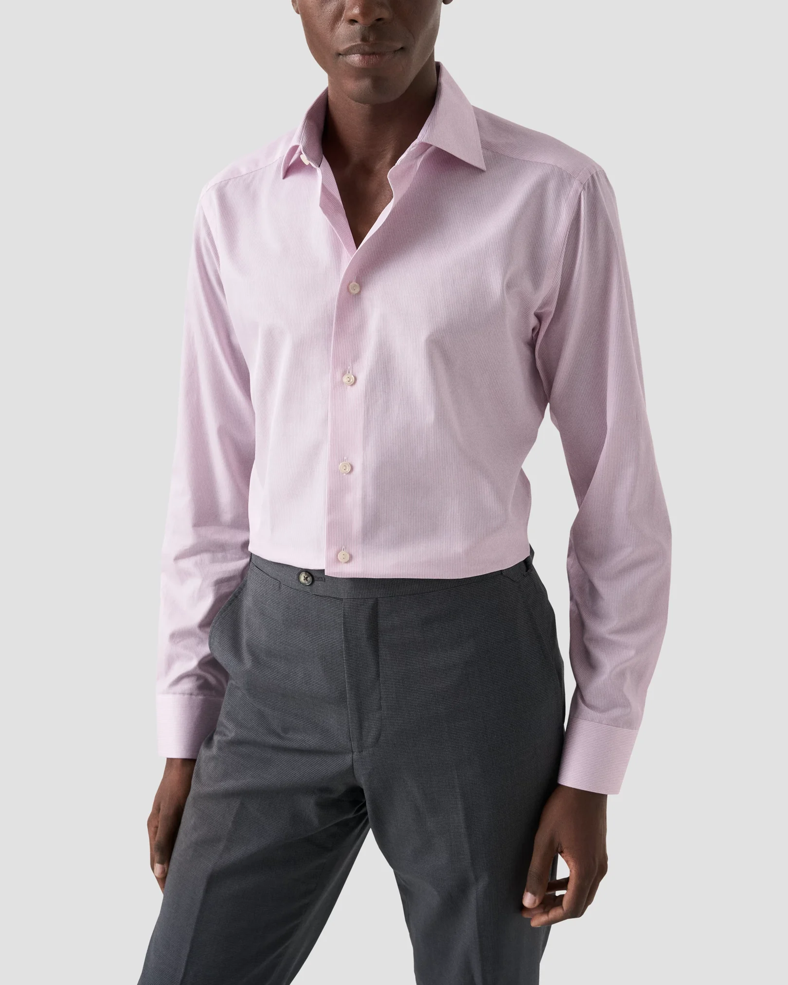 Eton - light pink signature twill shirt