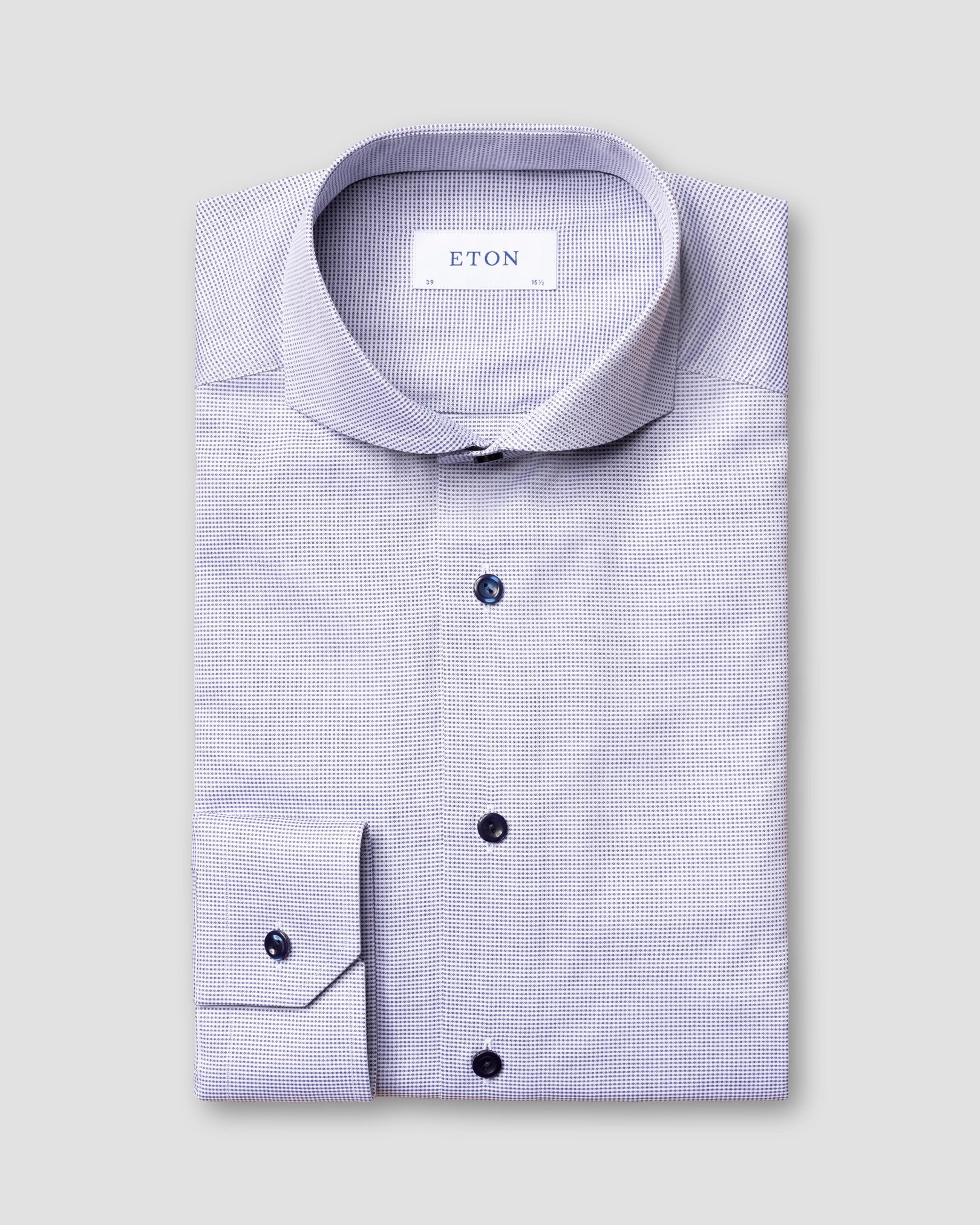 Eton - navy blue dobby extremecut