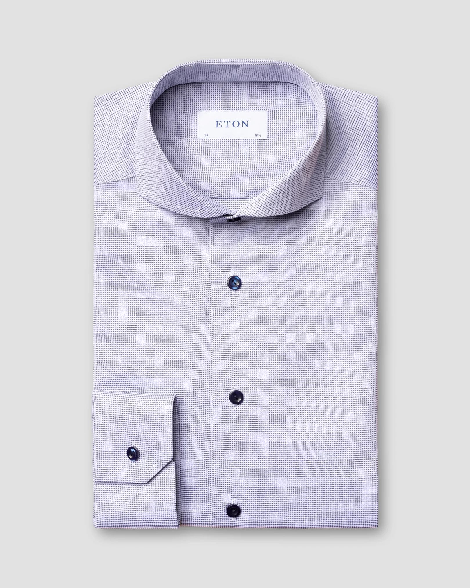 Eton - navy blue dobby extremecut