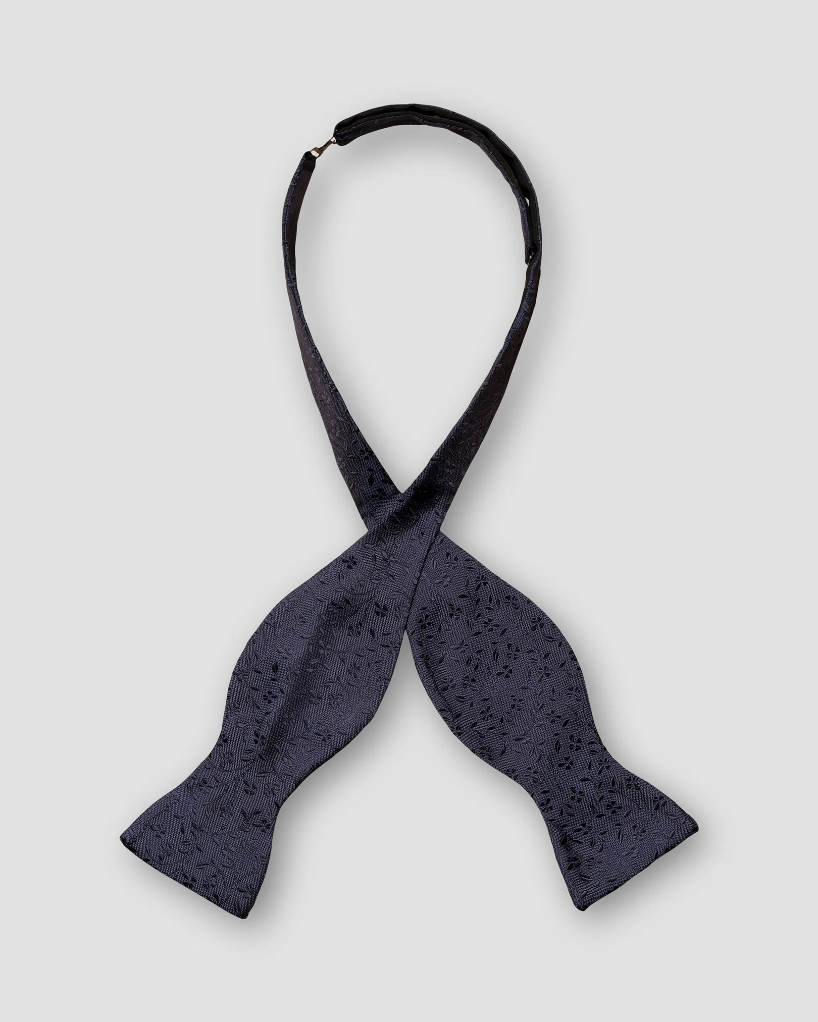 Eton - navy blue bow tie self tied