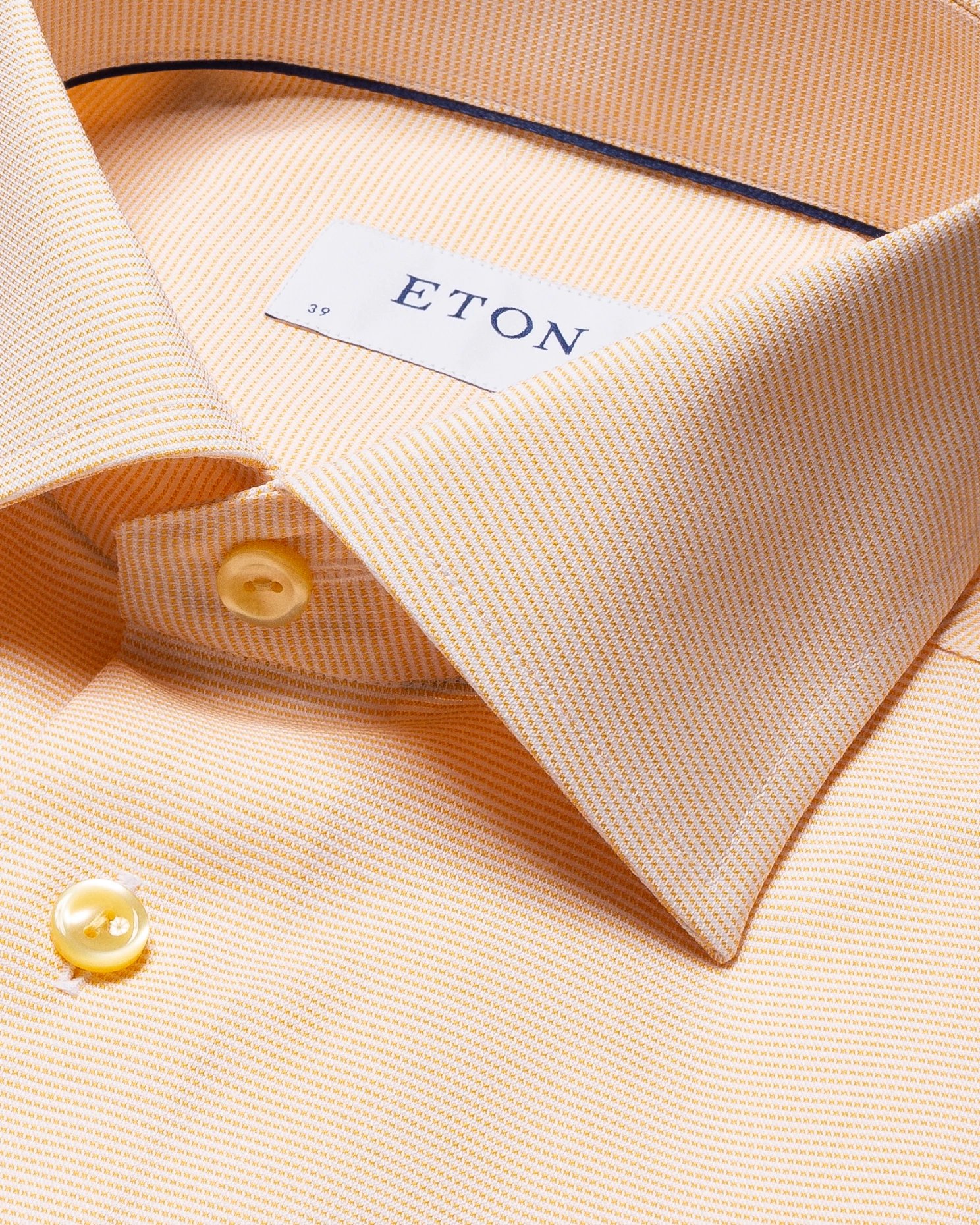 Eton - light yellow twill shirt