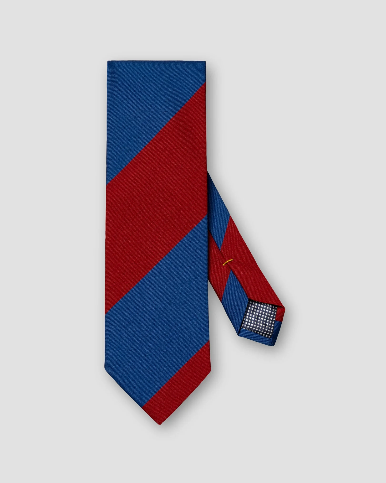 Eton - dark red regimental striped tie