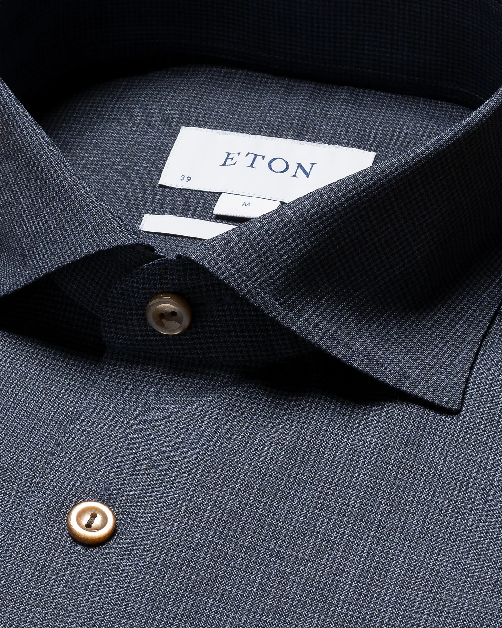 Eton - dark blue super merino shirt