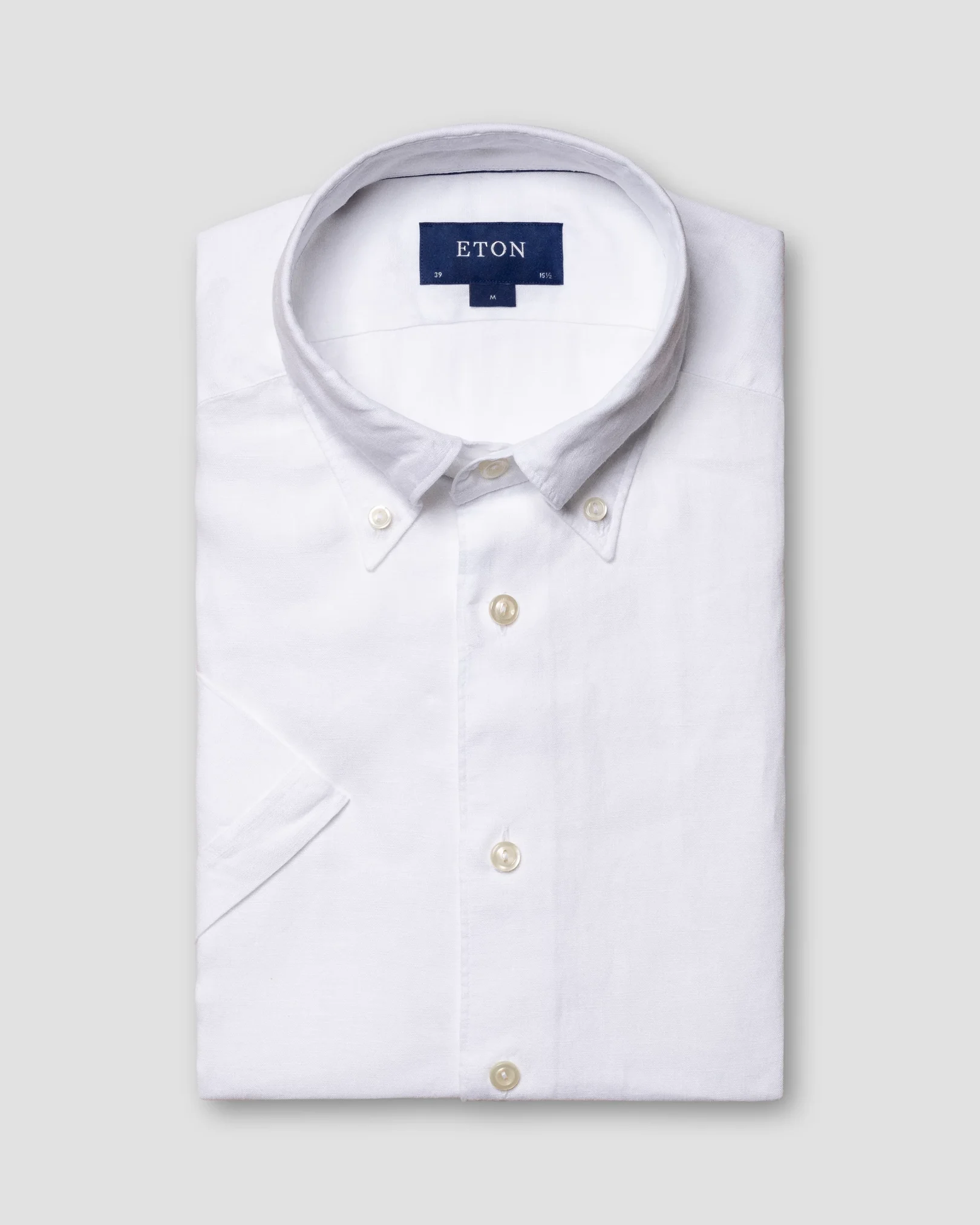 Eton - white linen shirt short sleeve