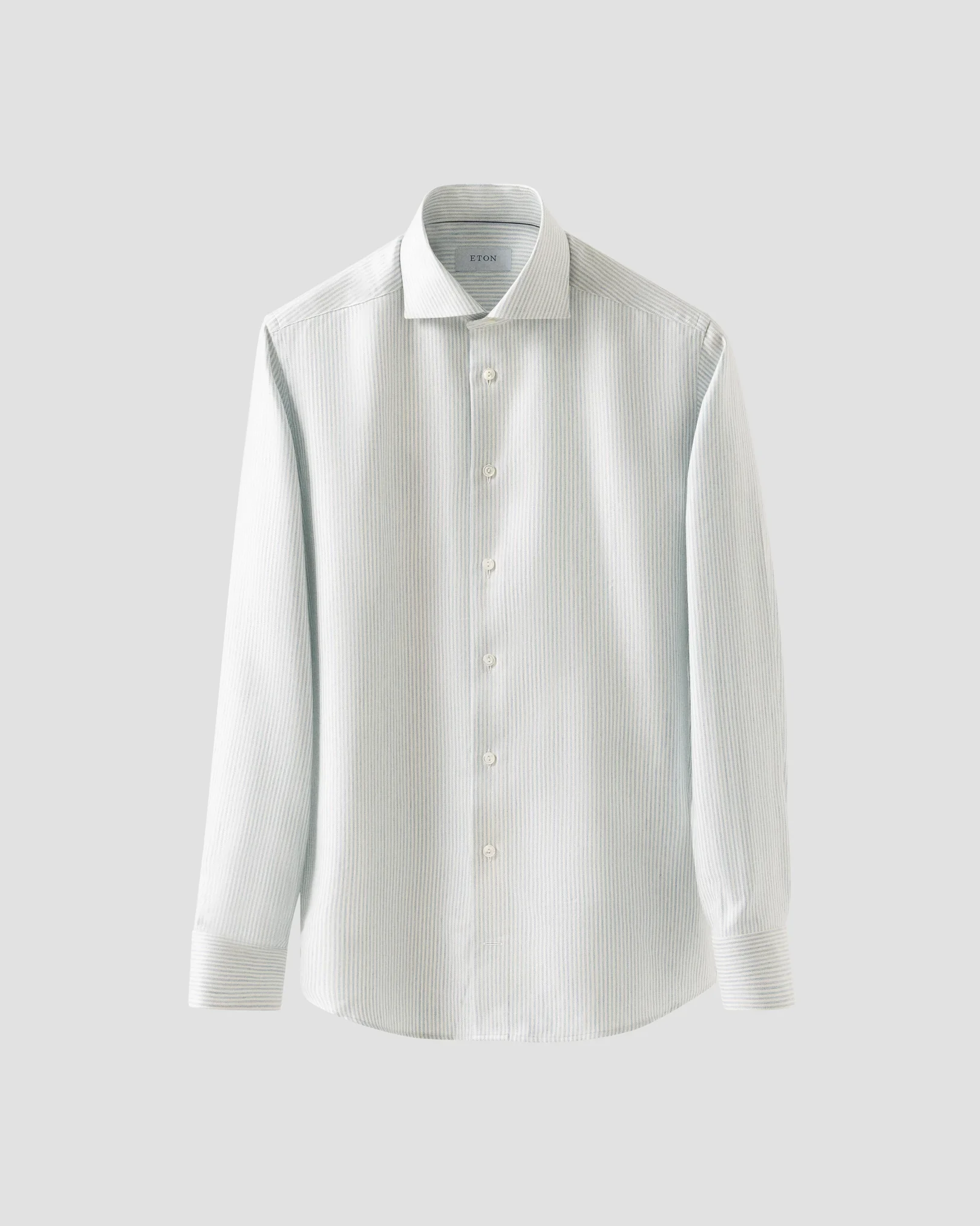 Eton - light blue cotton silk cashmere shirt