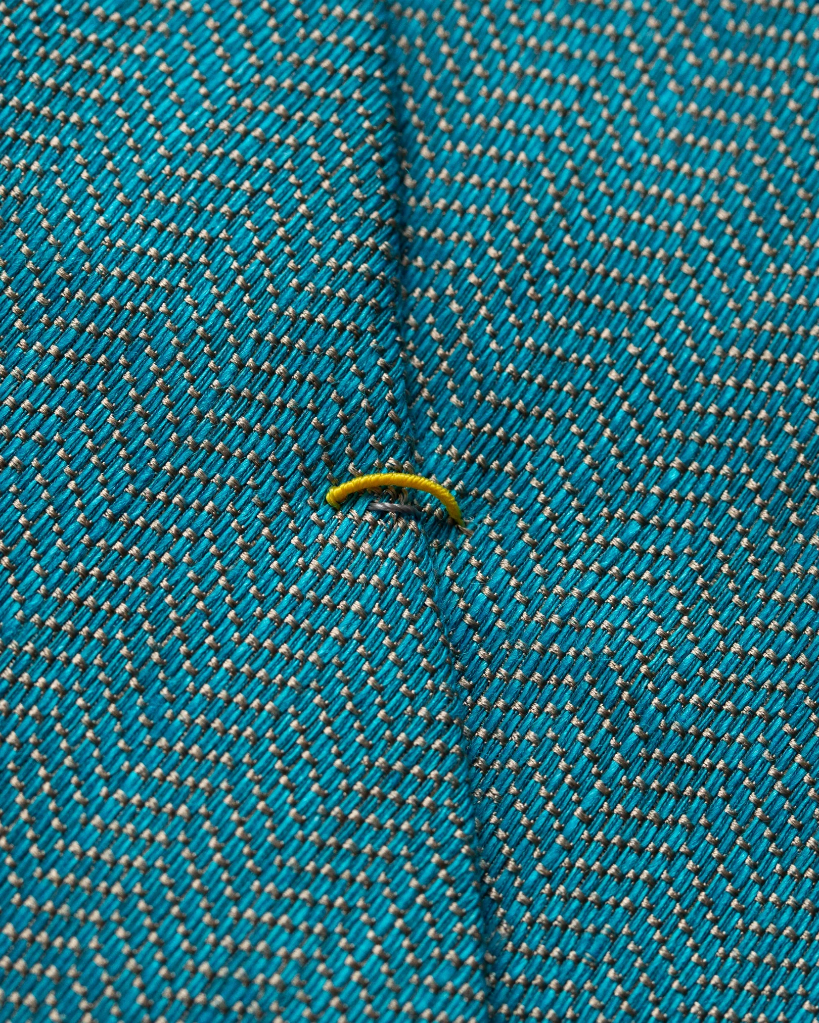 Eton - turquoise cotton linen silk tie