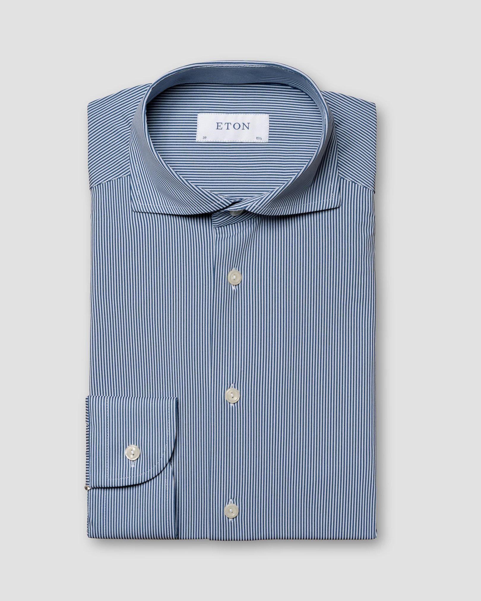 Eton - dark blue 4 way stretch wide spread