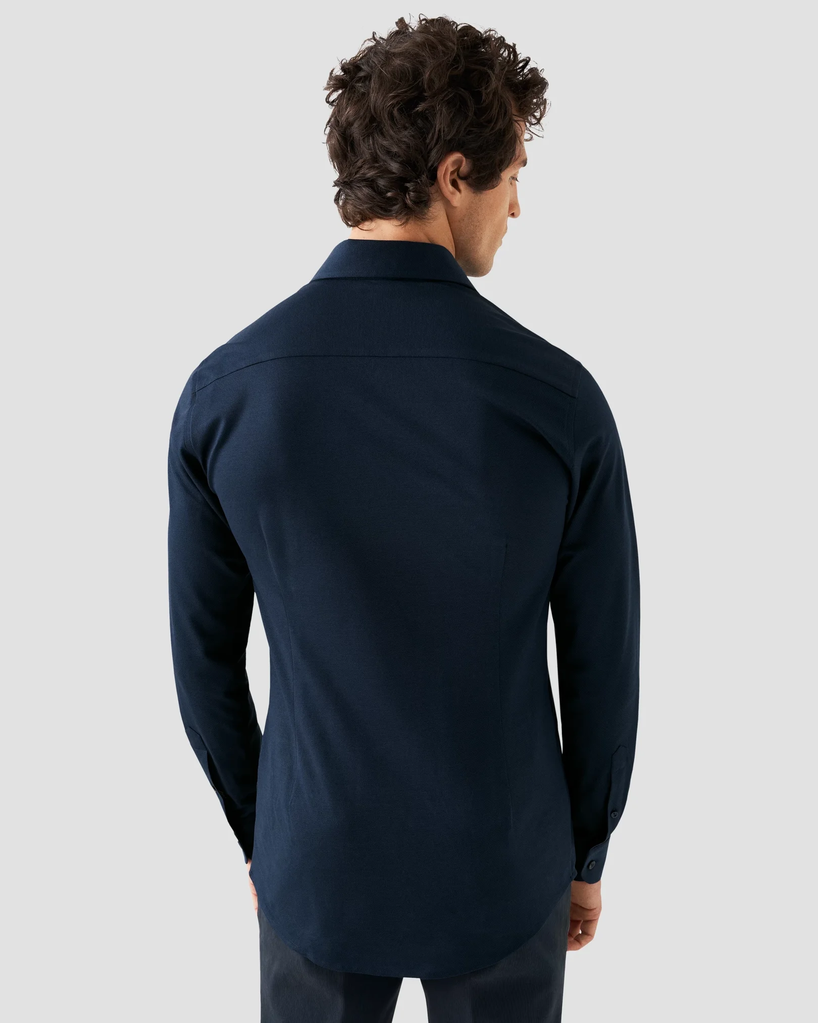 Eton - dark blue doub heavy piquet ocs