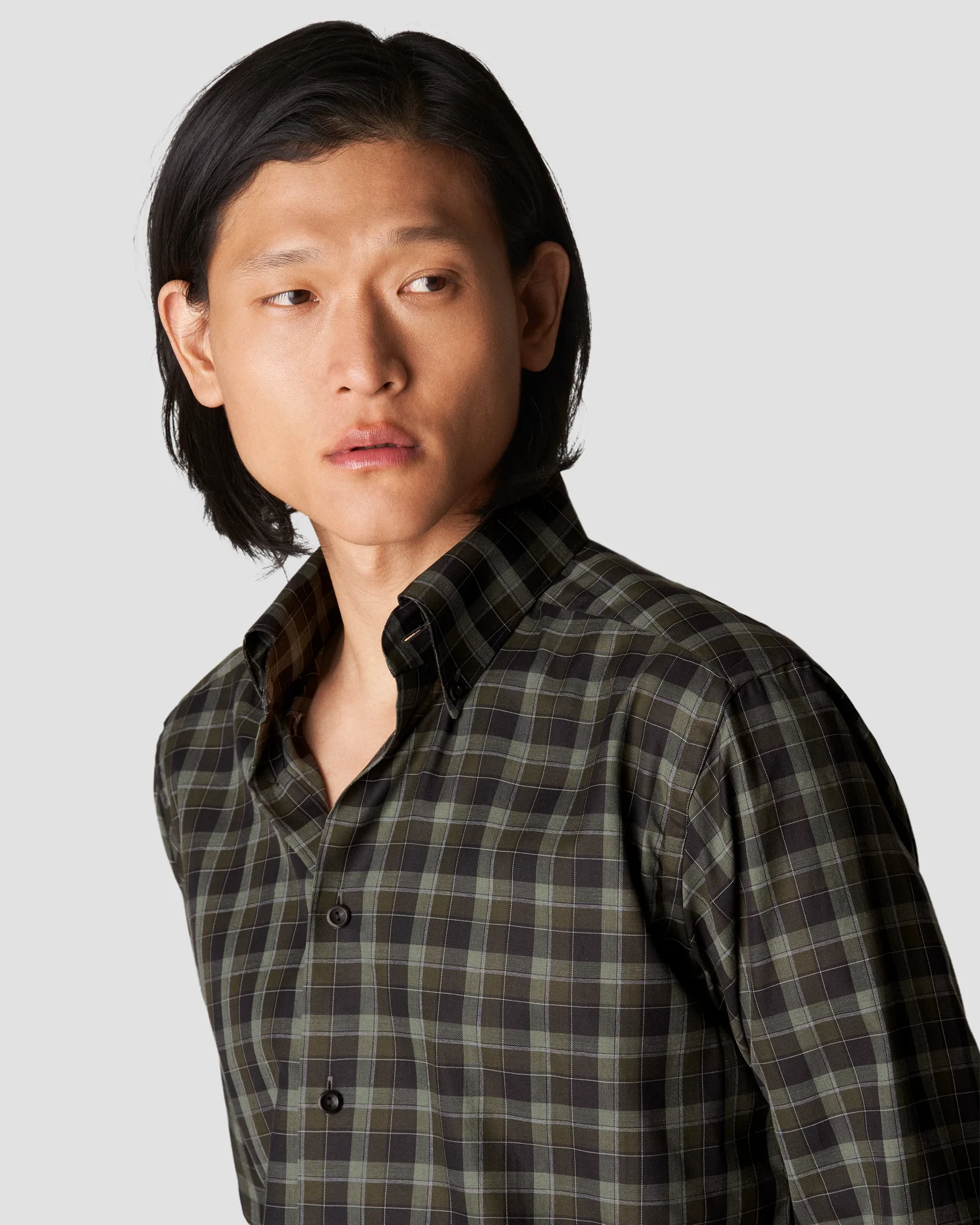Eton - dark green flannel