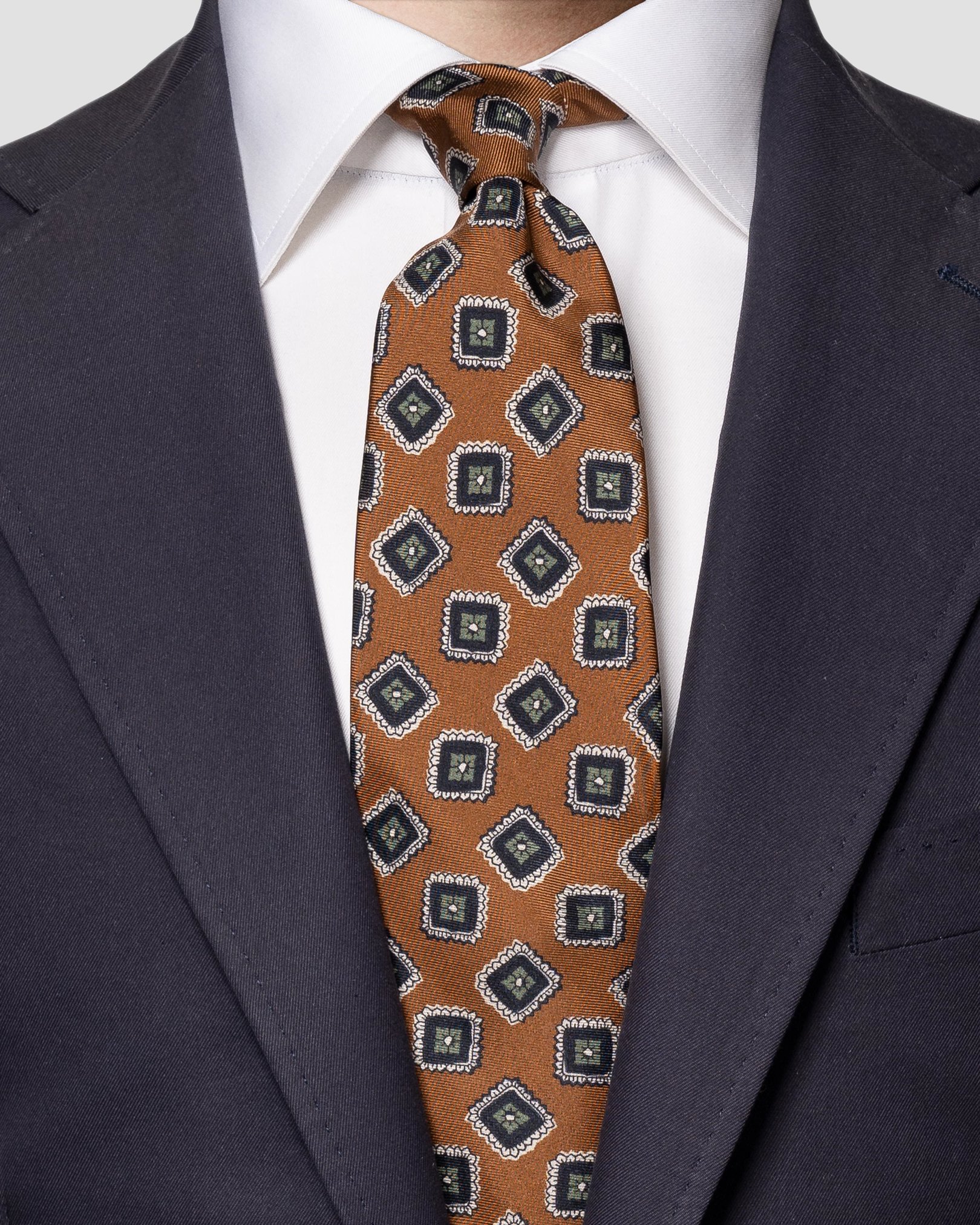 Eton - brown silktie
