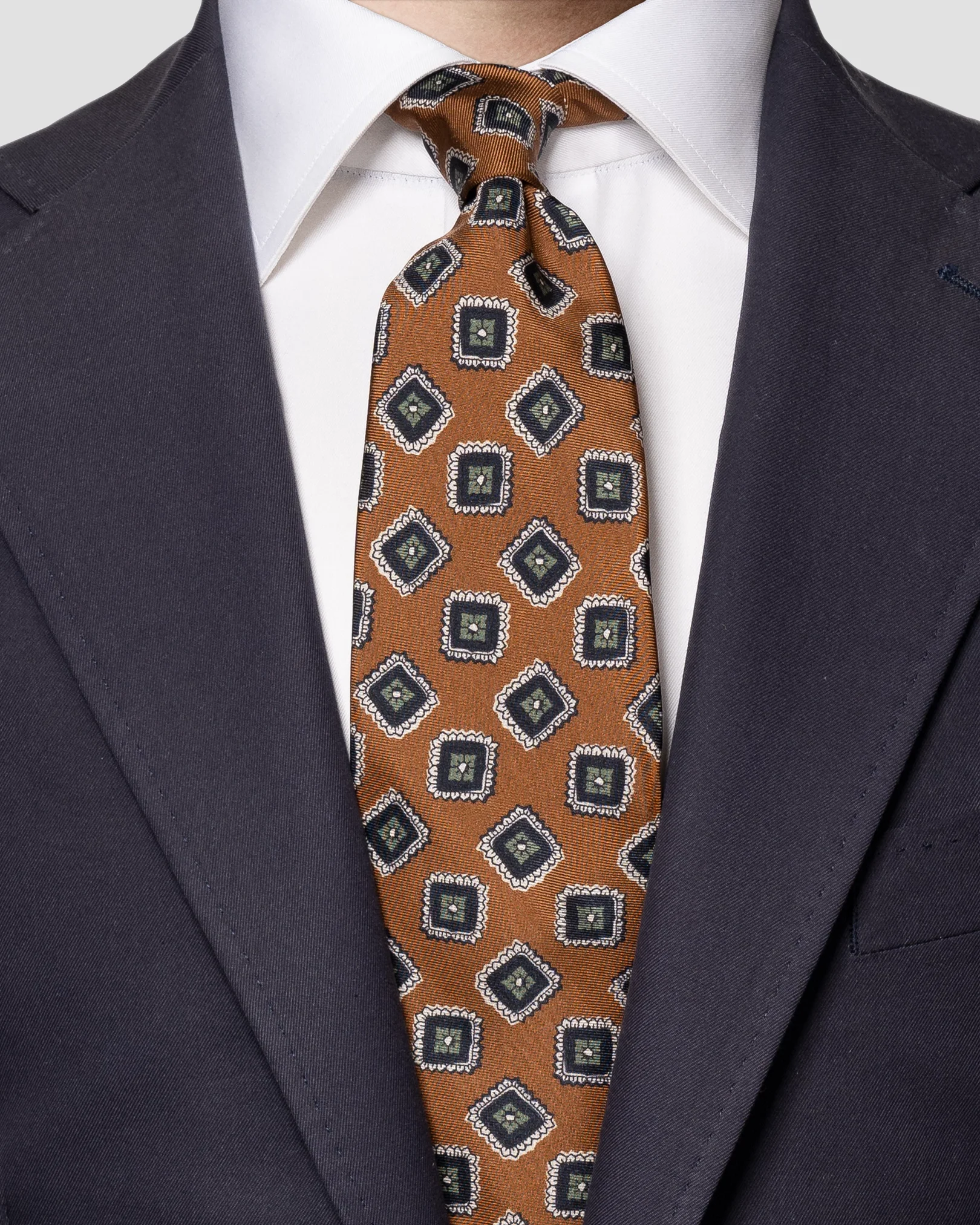 Eton - brown silktie