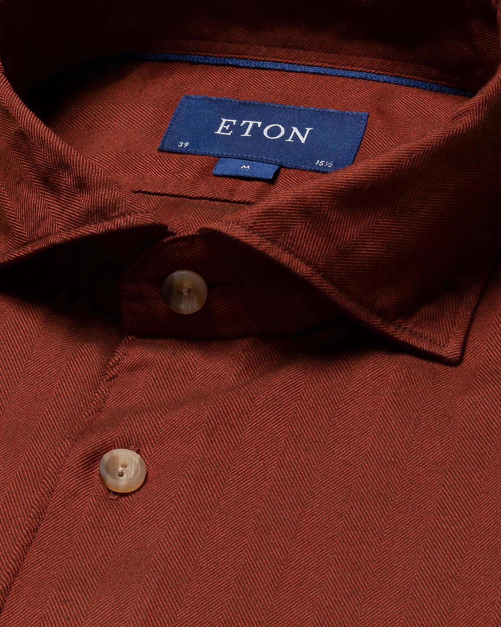Eton - orange lightweight flannel