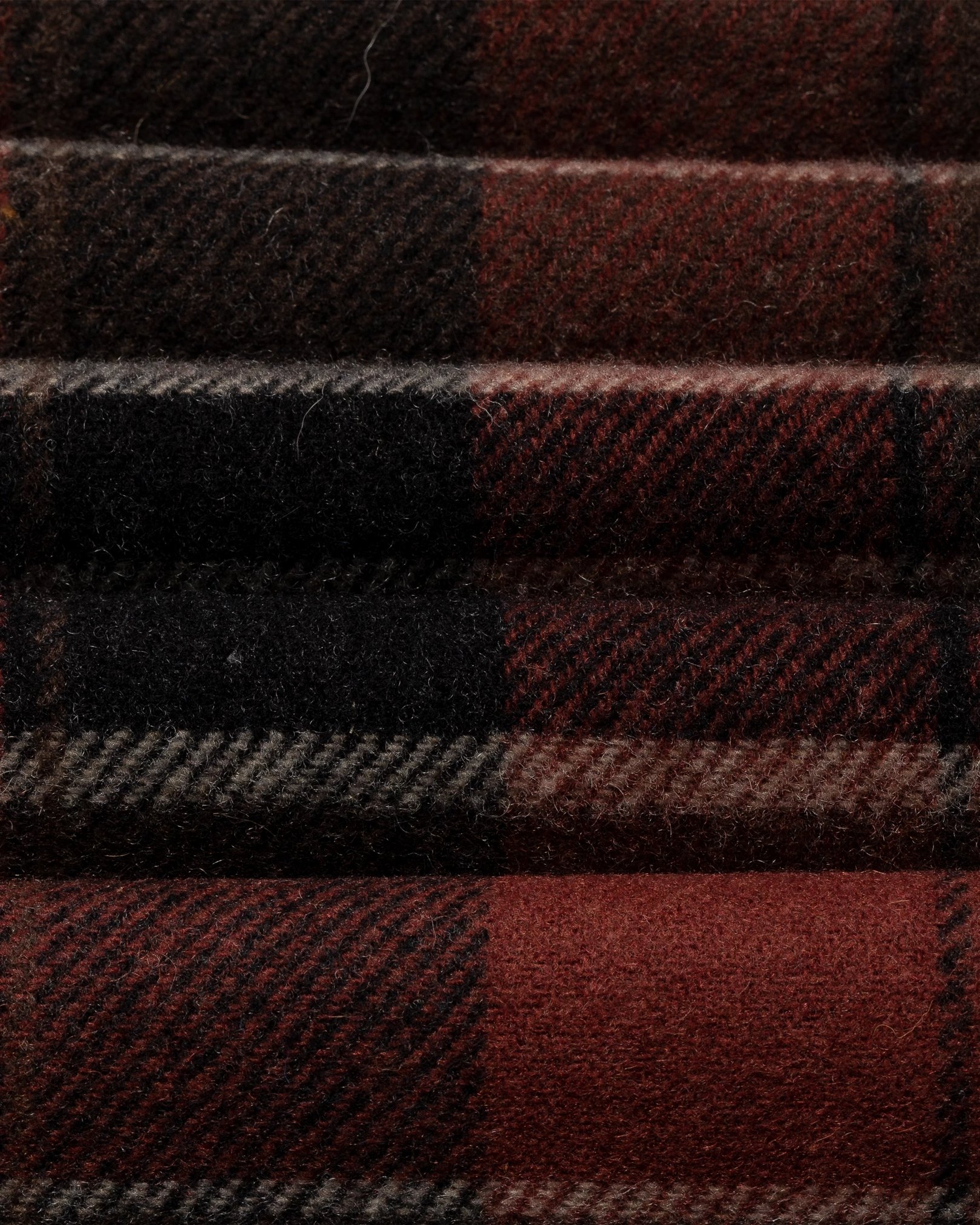 Eton - orange checked wool scarf