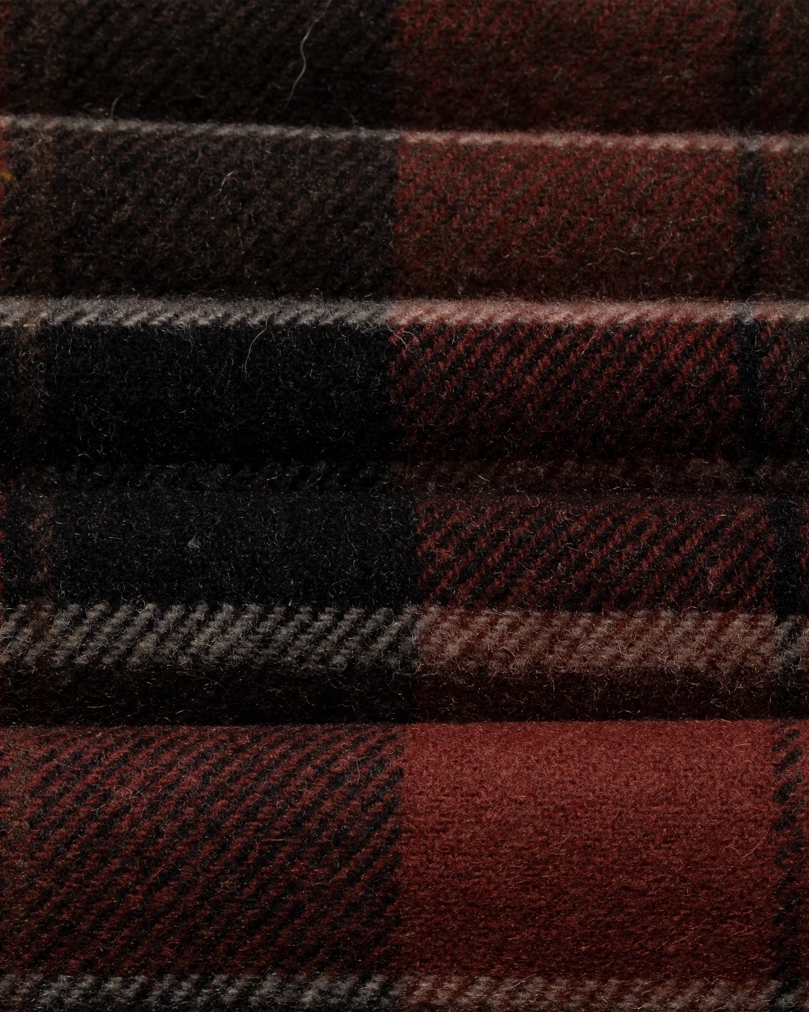 Eton - orange checked wool scarf