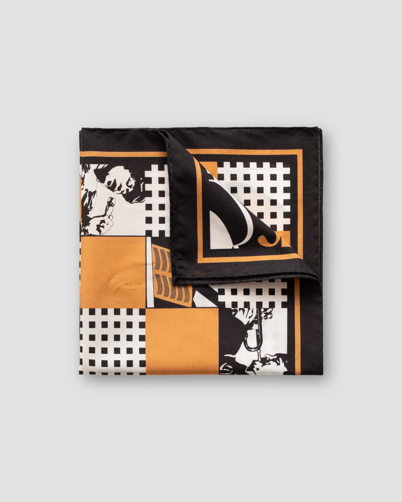 Eton - yellow jazz pocket square