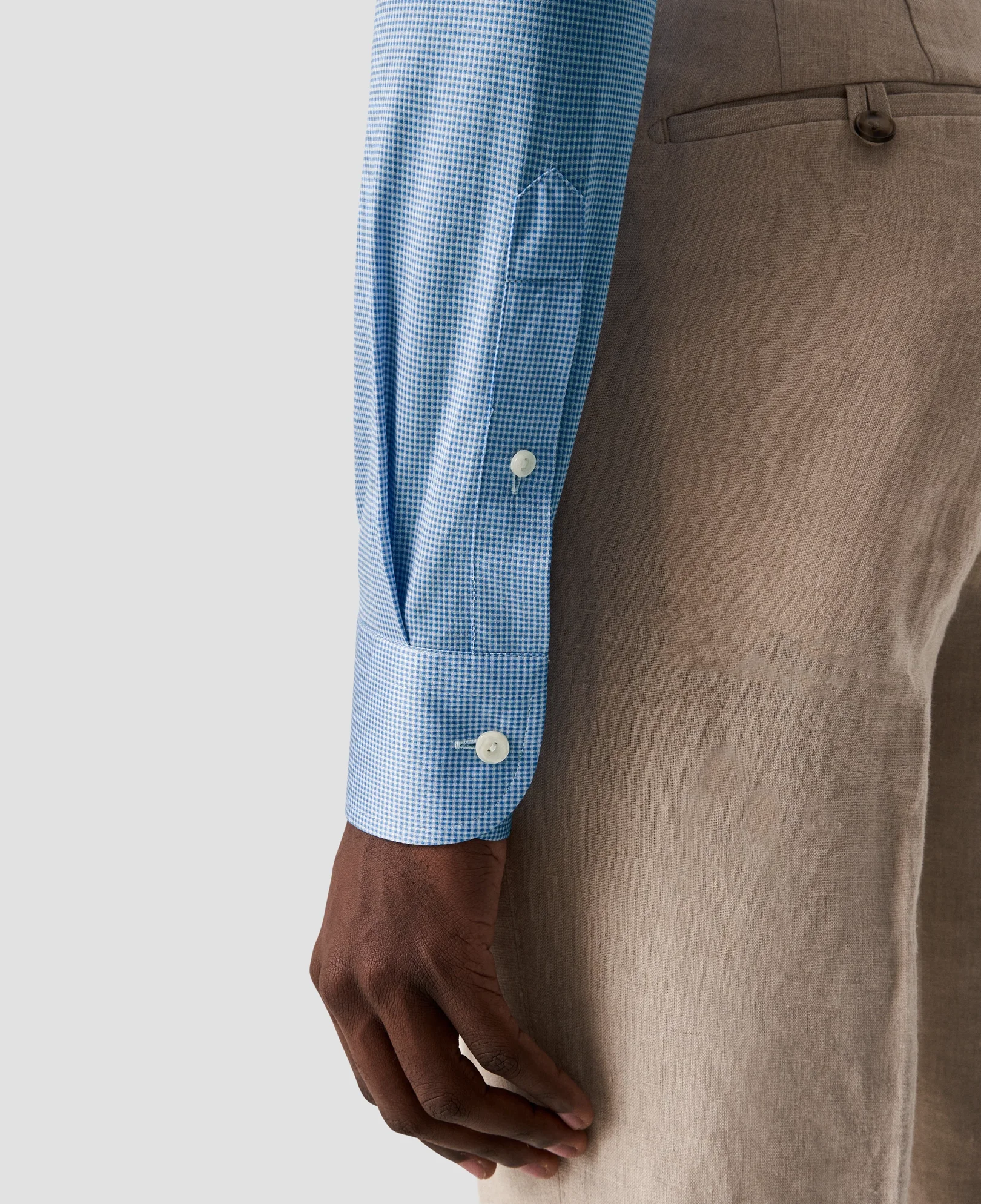 Eton - micro check king knit