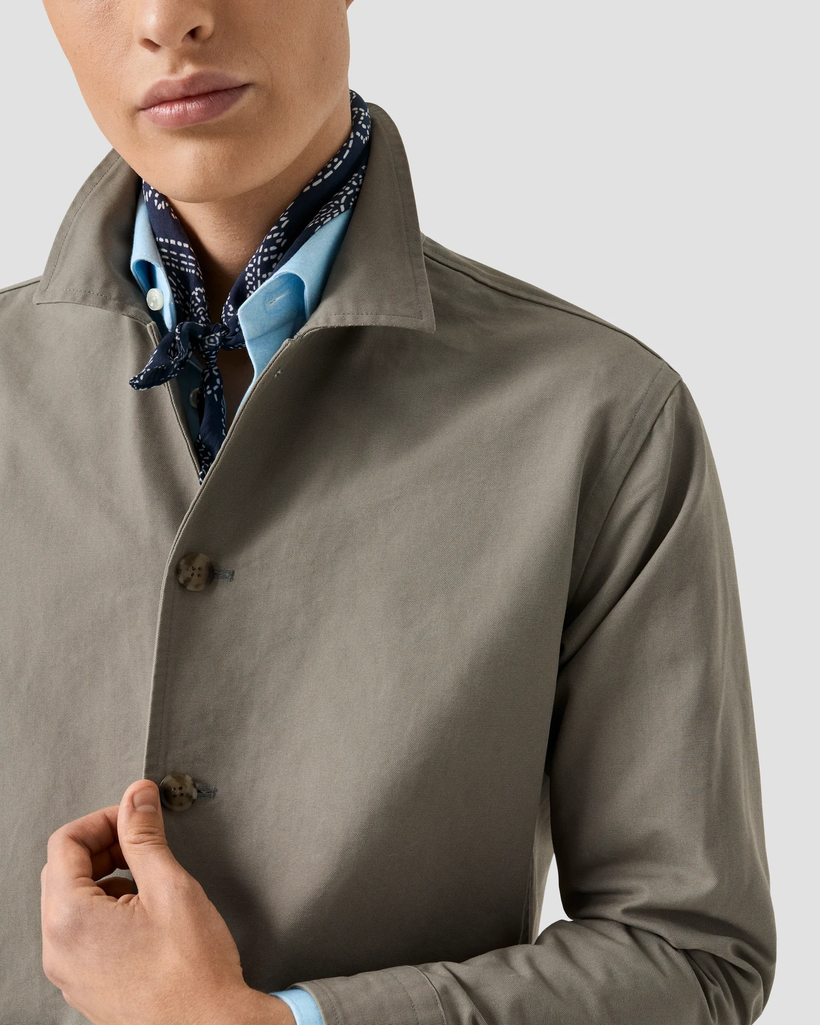Eton - Hemdjacke aus Canvas