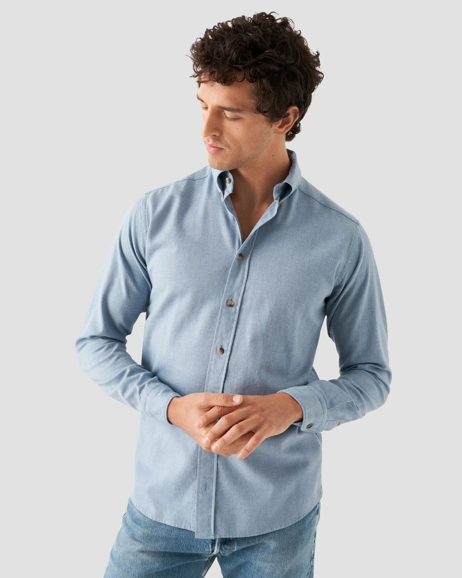 Eton - Blue Flannel Shirt
