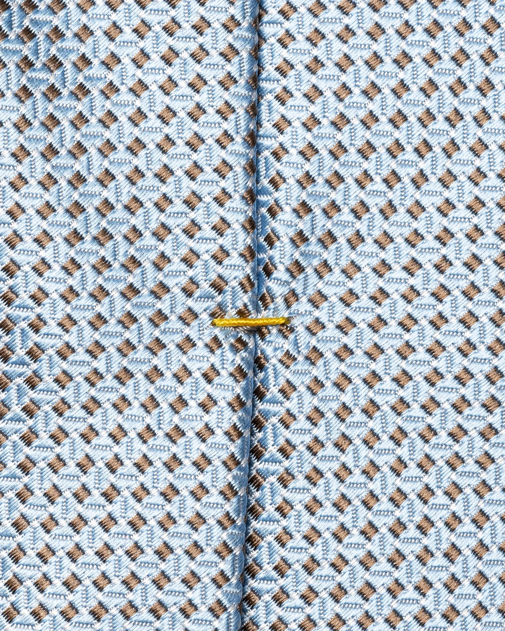 Eton - light blue geometric woven silk