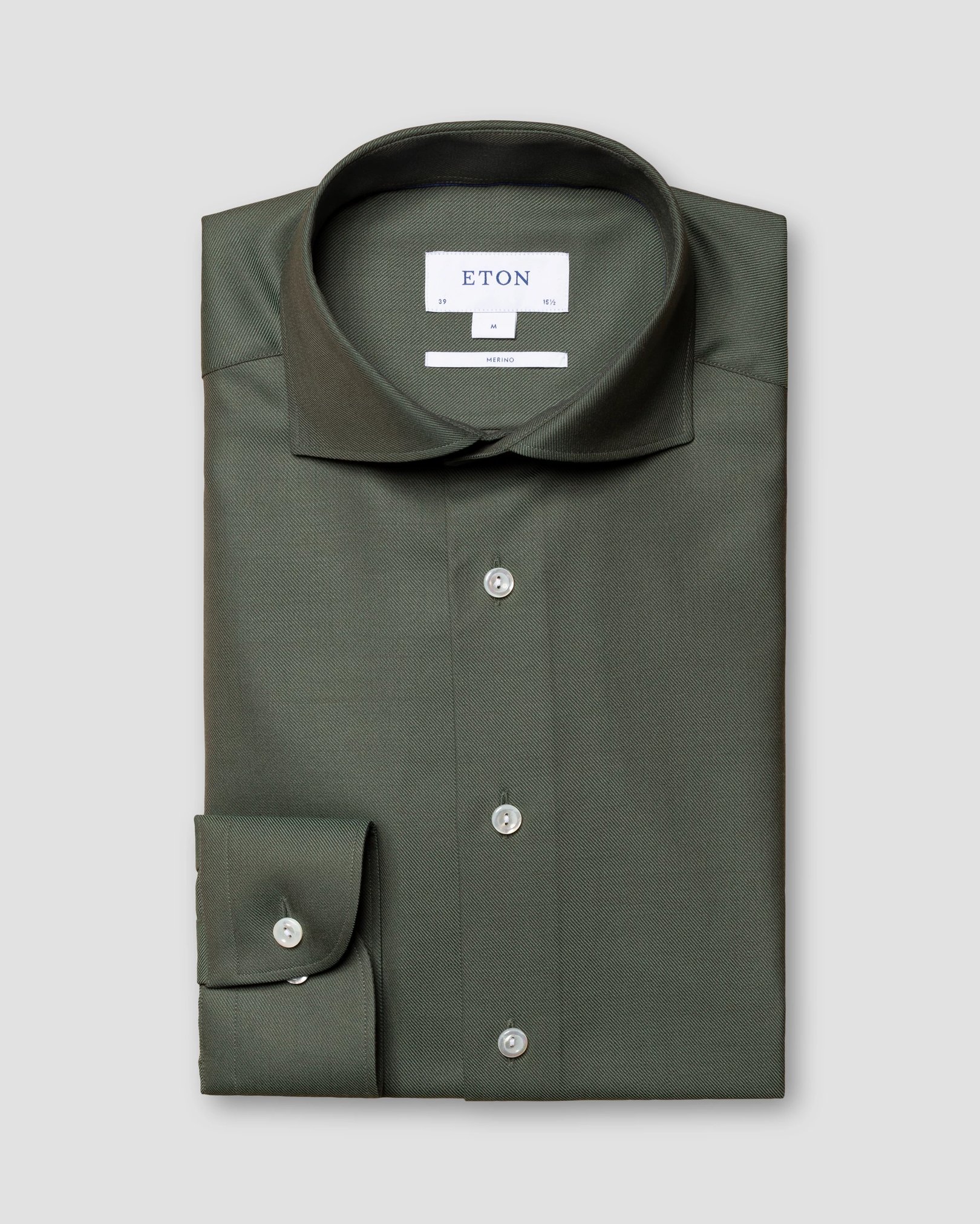 Eton - dark green merino