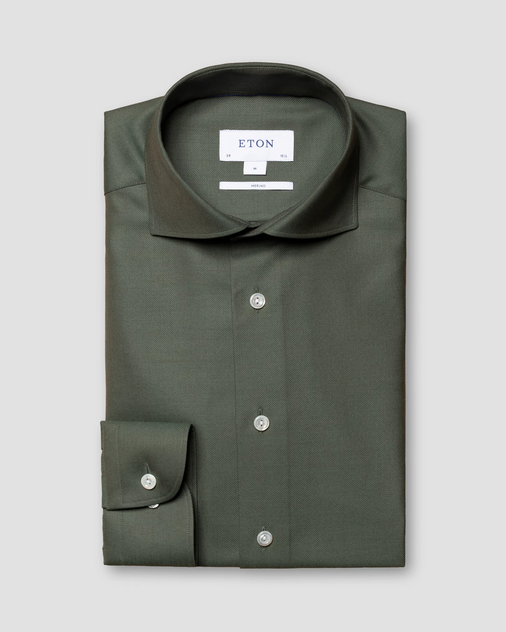Eton - dark green merino