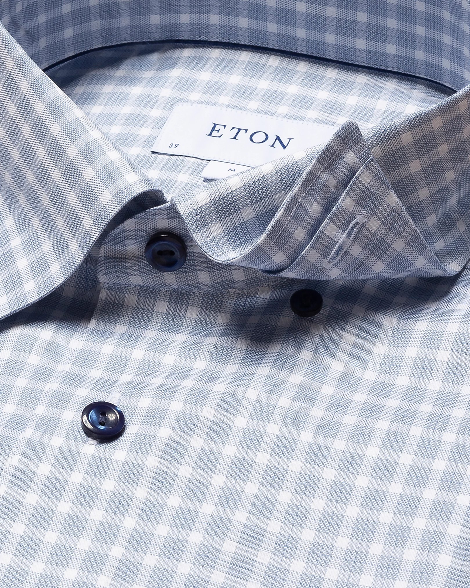 Eton - navy blue cottontencel stretch