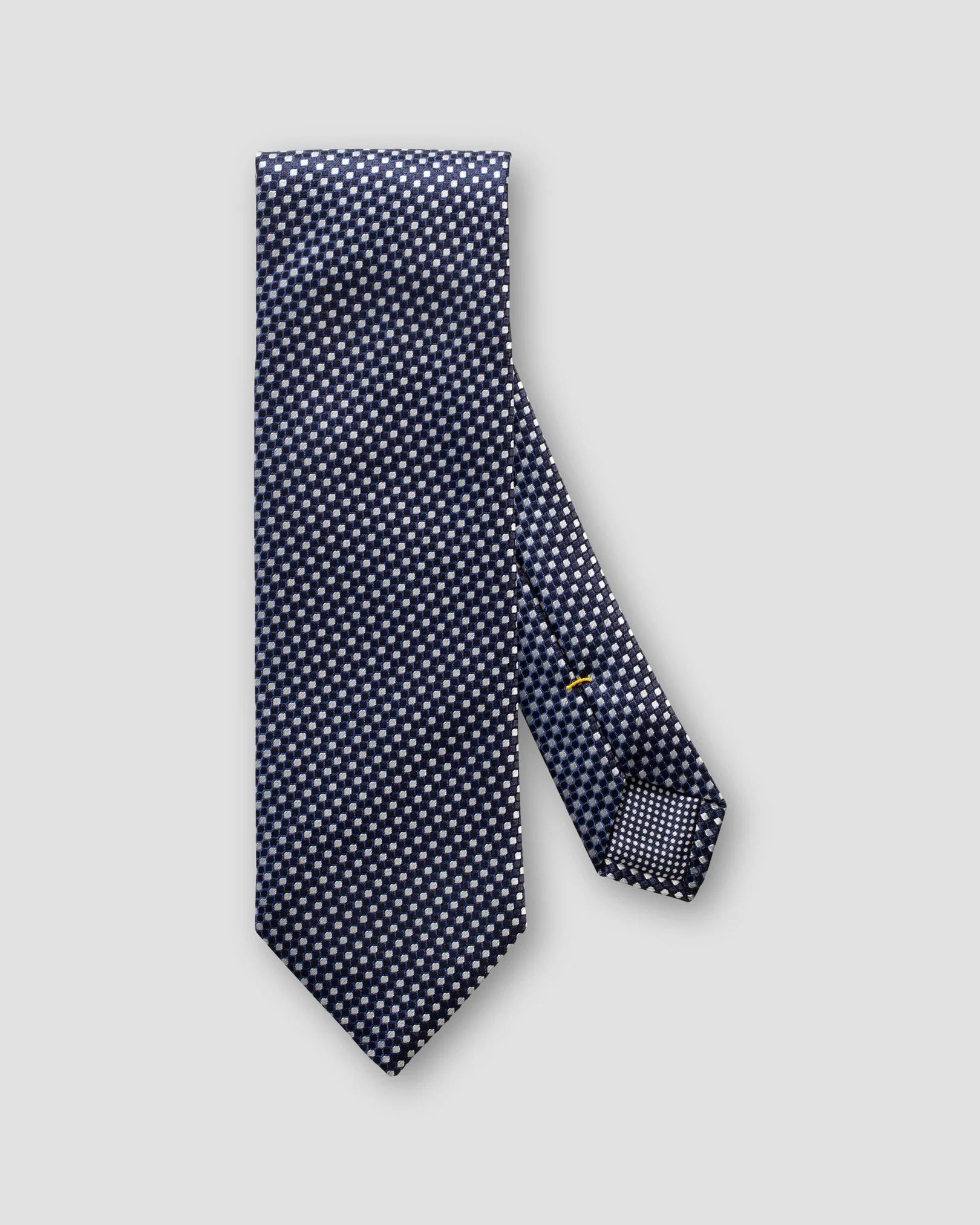 Eton - navy dotted silk tie
