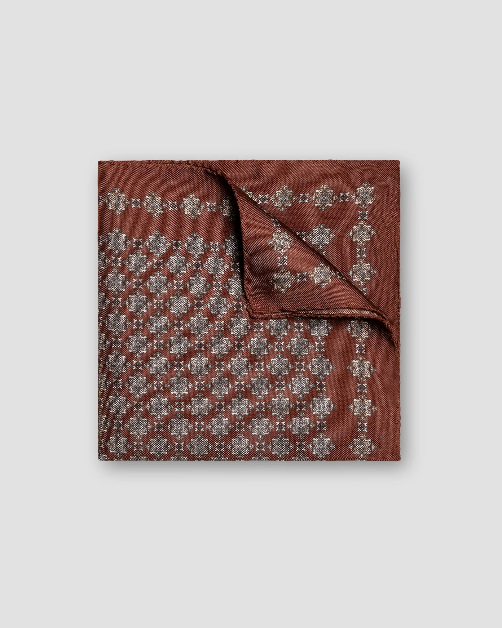 Eton - dark brown pocket square