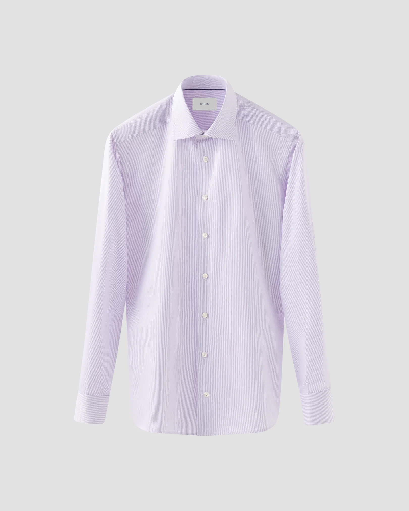 Eton - light purple fine stripe signature twill shirt