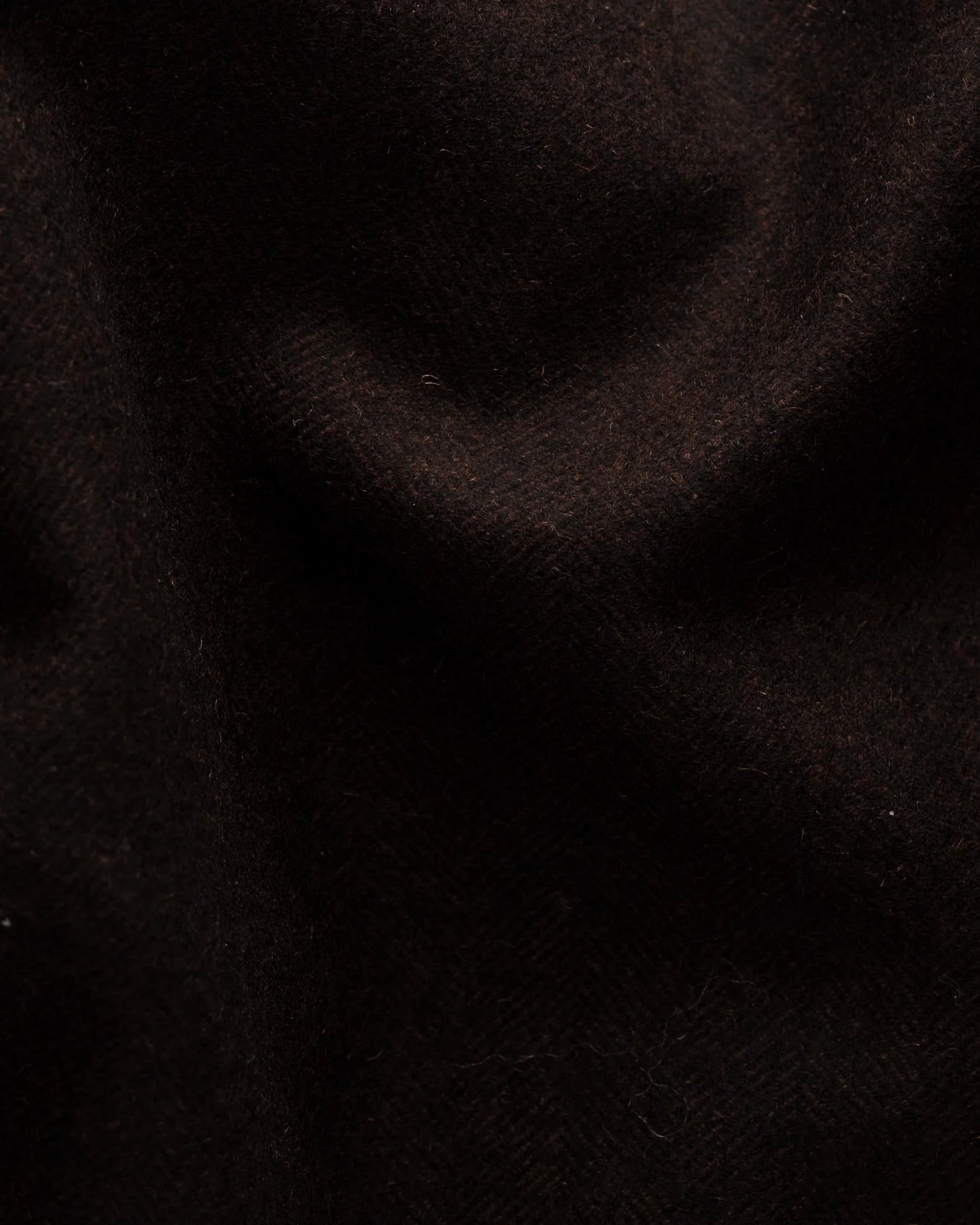 Eton - dark brown heavy flannel overshirt