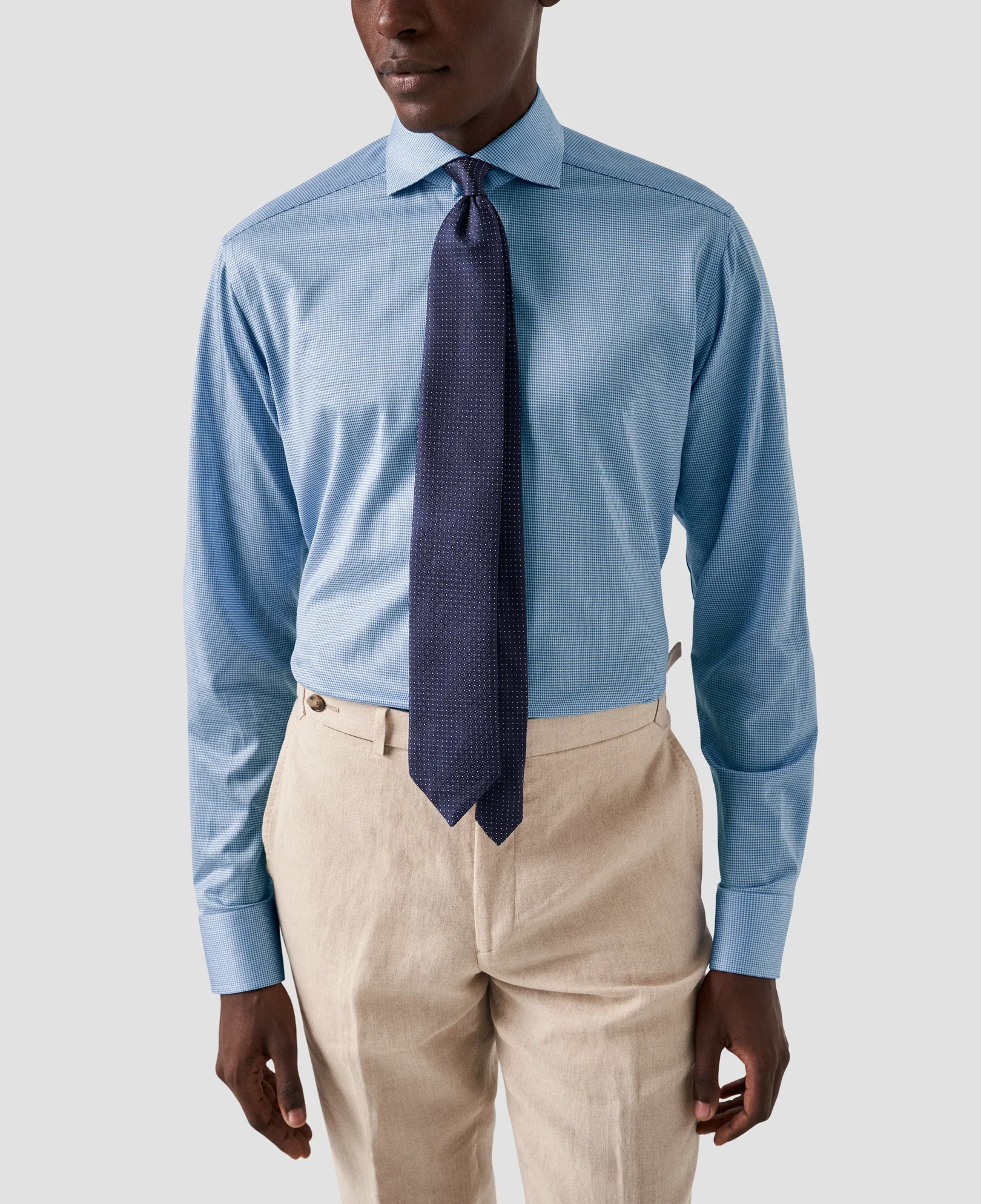 Eton - micro check king knit
